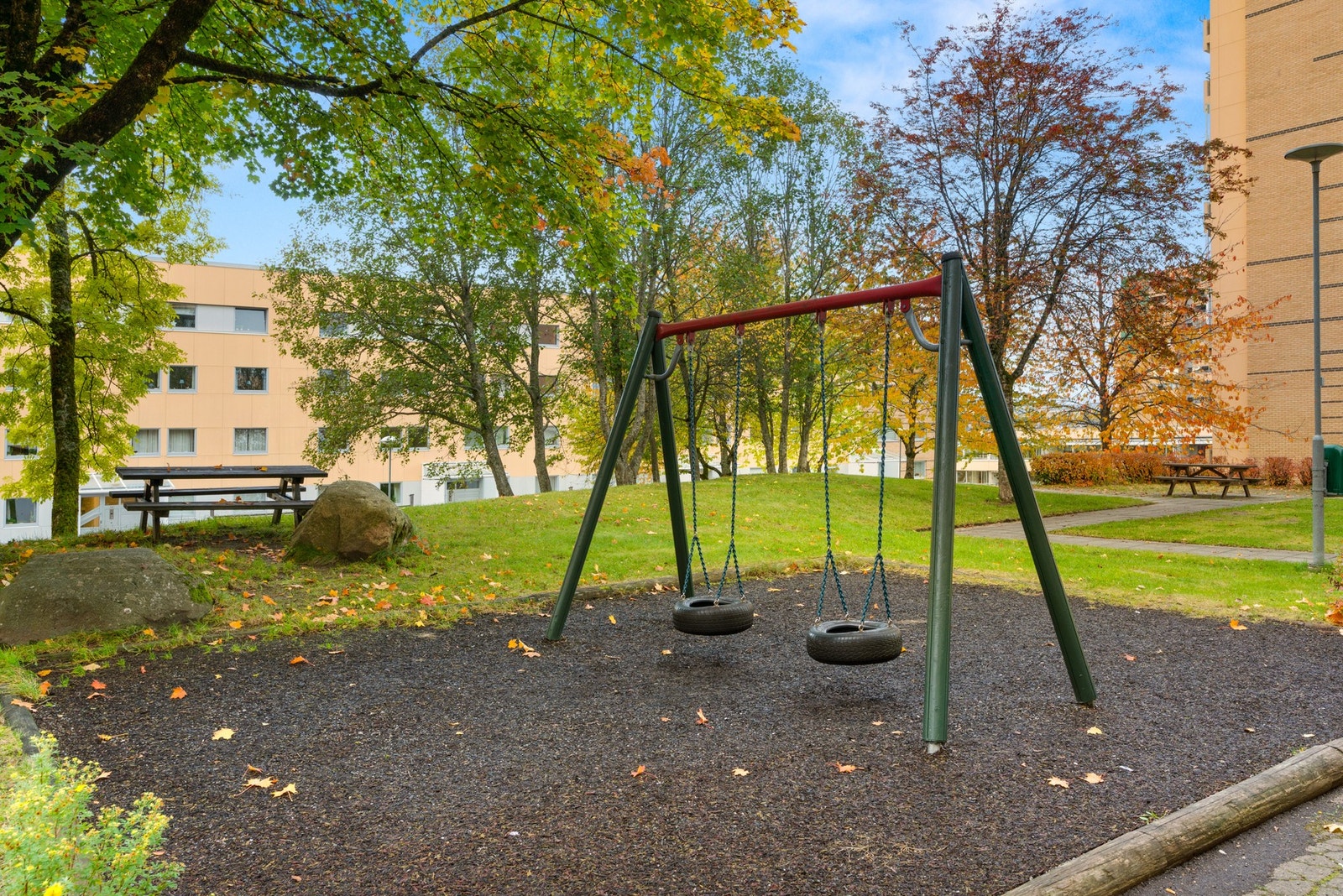 Borettslaget har lekeplasser på hvert tun Galleribilde