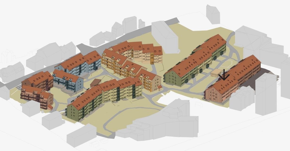 - Leiligheten ligger vendt mot vest (illustrasjon/oversiktsbilde) - Galleribilde