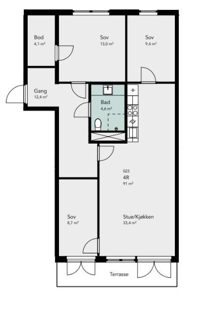 Plantegning Galleribilde