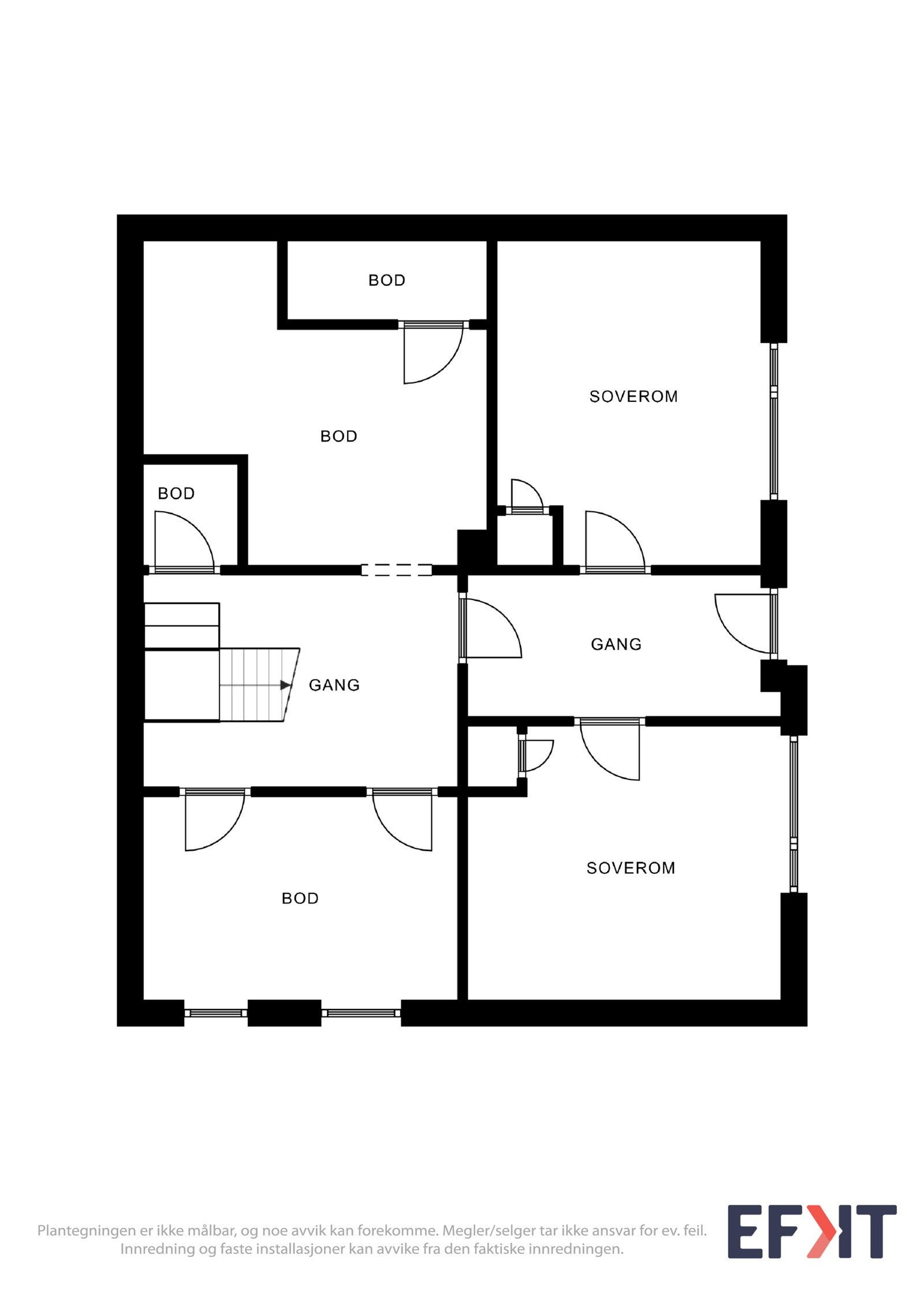 Planskisse underetasje Galleribilde