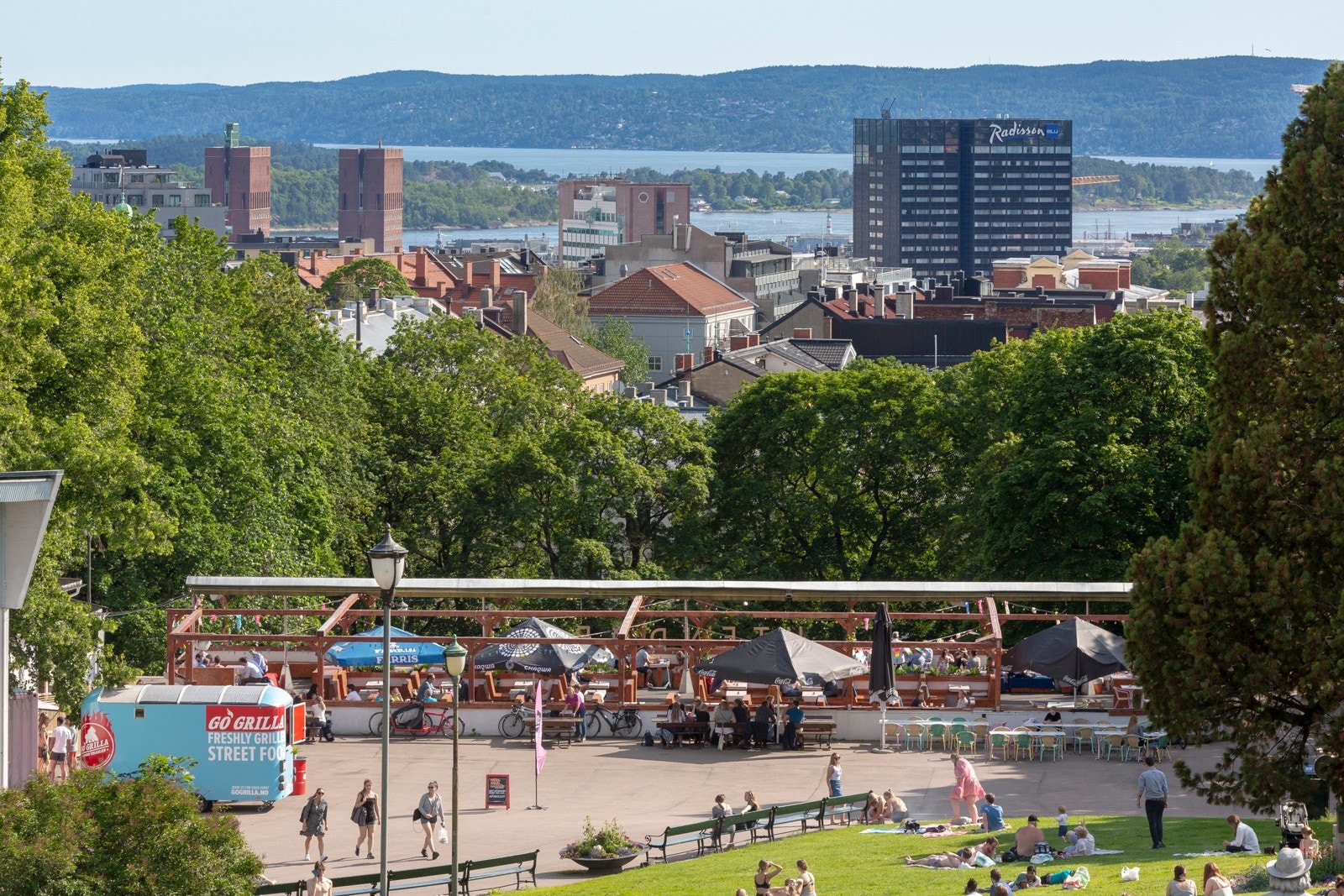 En liten spasertur unna så er du på toppen av St. Hanshaugen Galleribilde