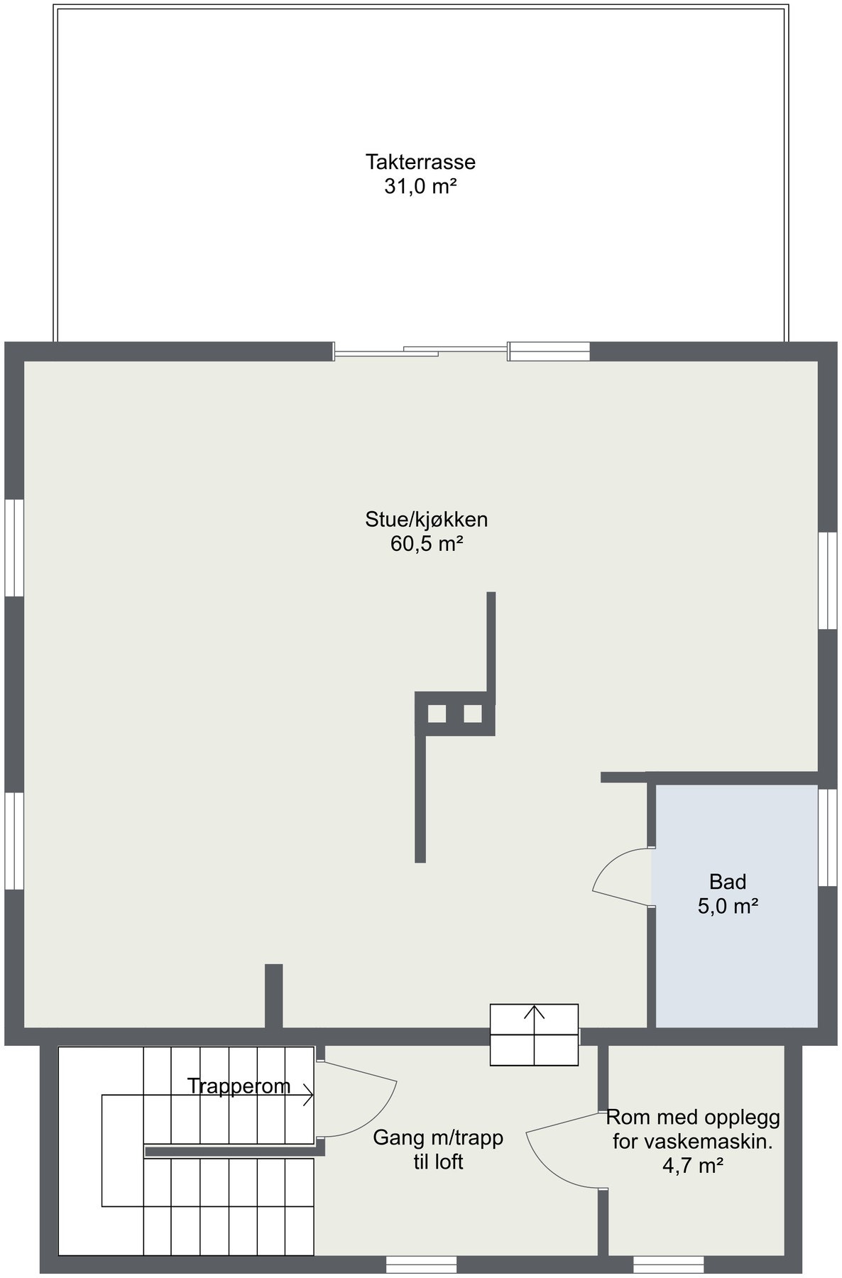 Planskisse 2. etasje Galleribilde