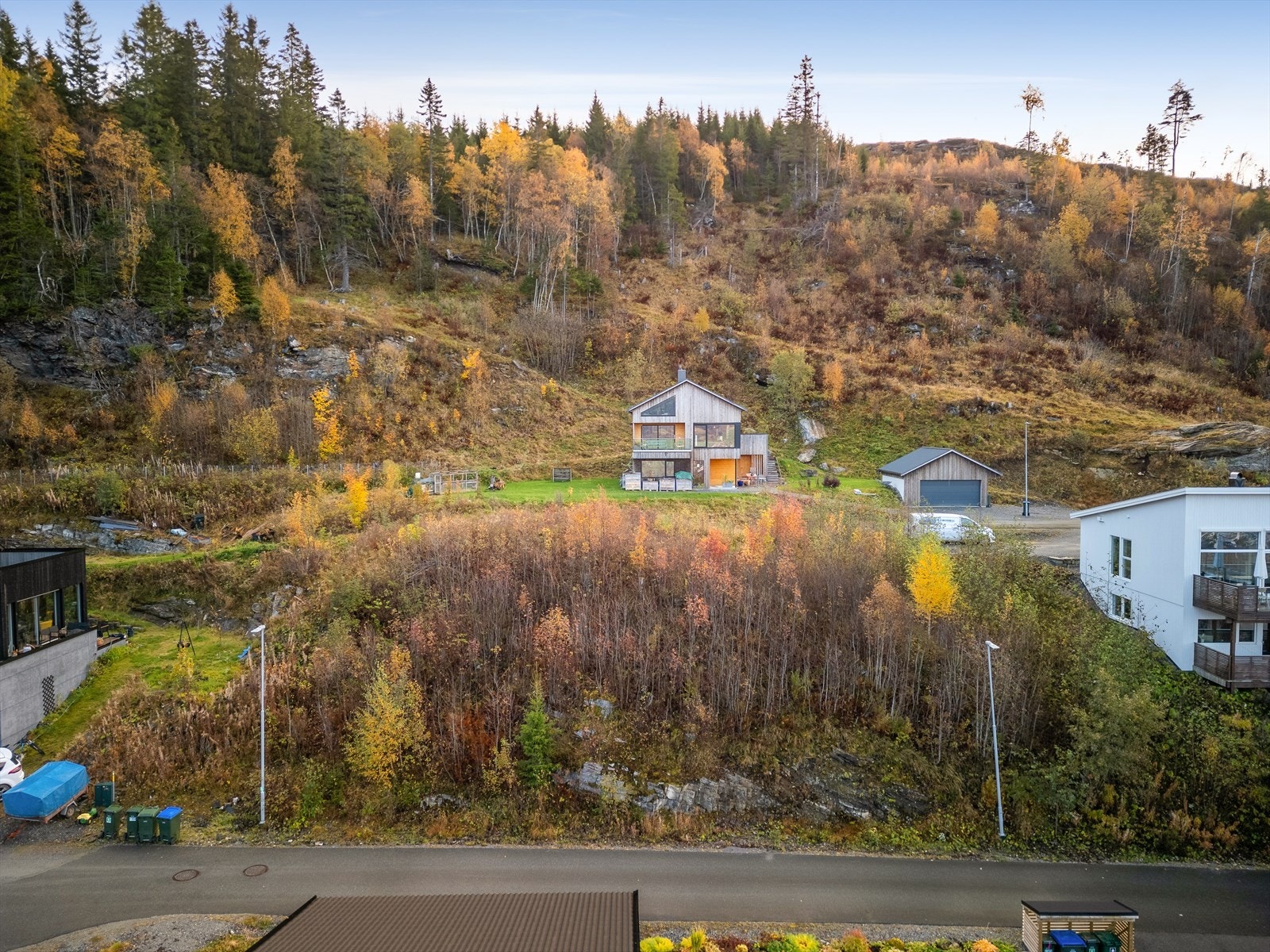 Infrastruktur til tomtegrense. Galleribilde