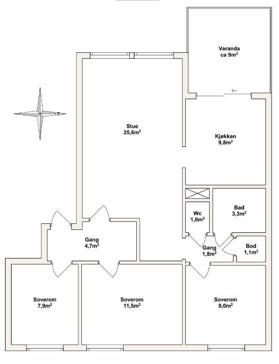 Plantegning Galleribilde