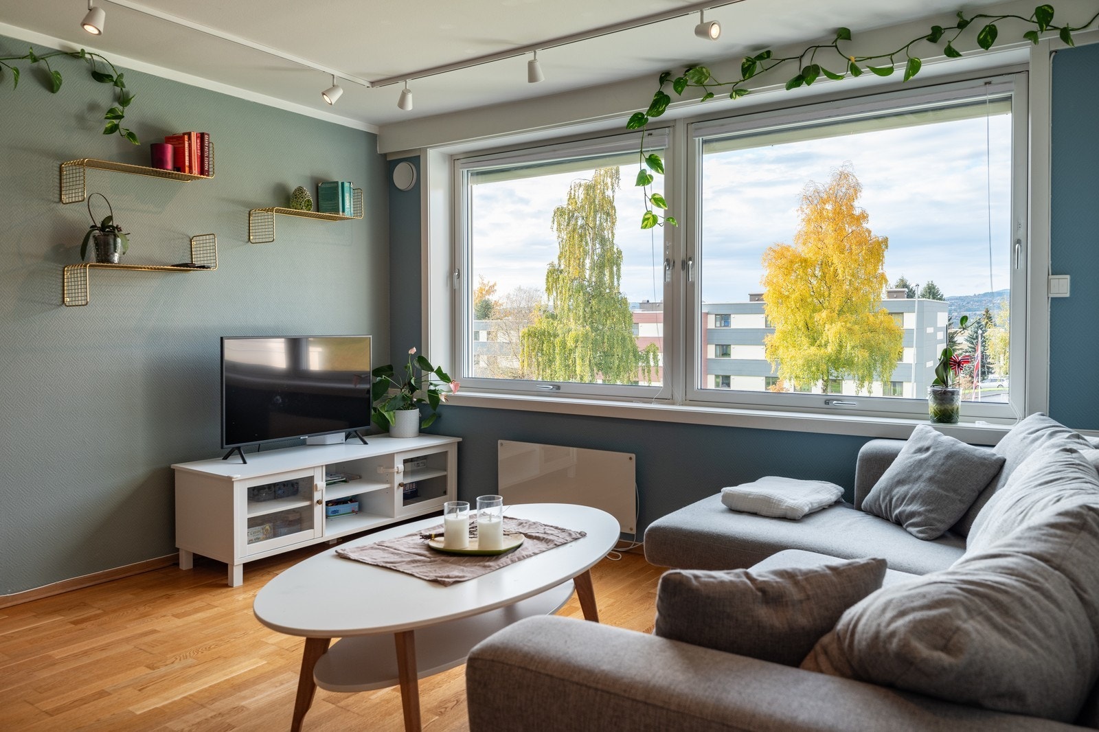 Store vindusflater gir godt med lysinnslipp! Galleribilde