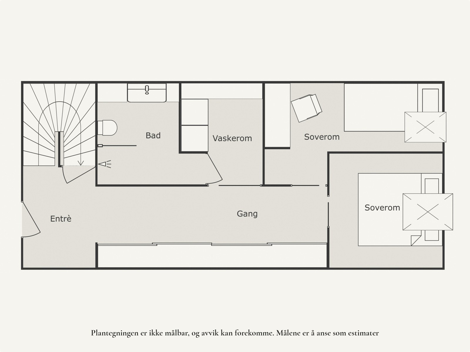 Plantegning underetasje. Galleribilde