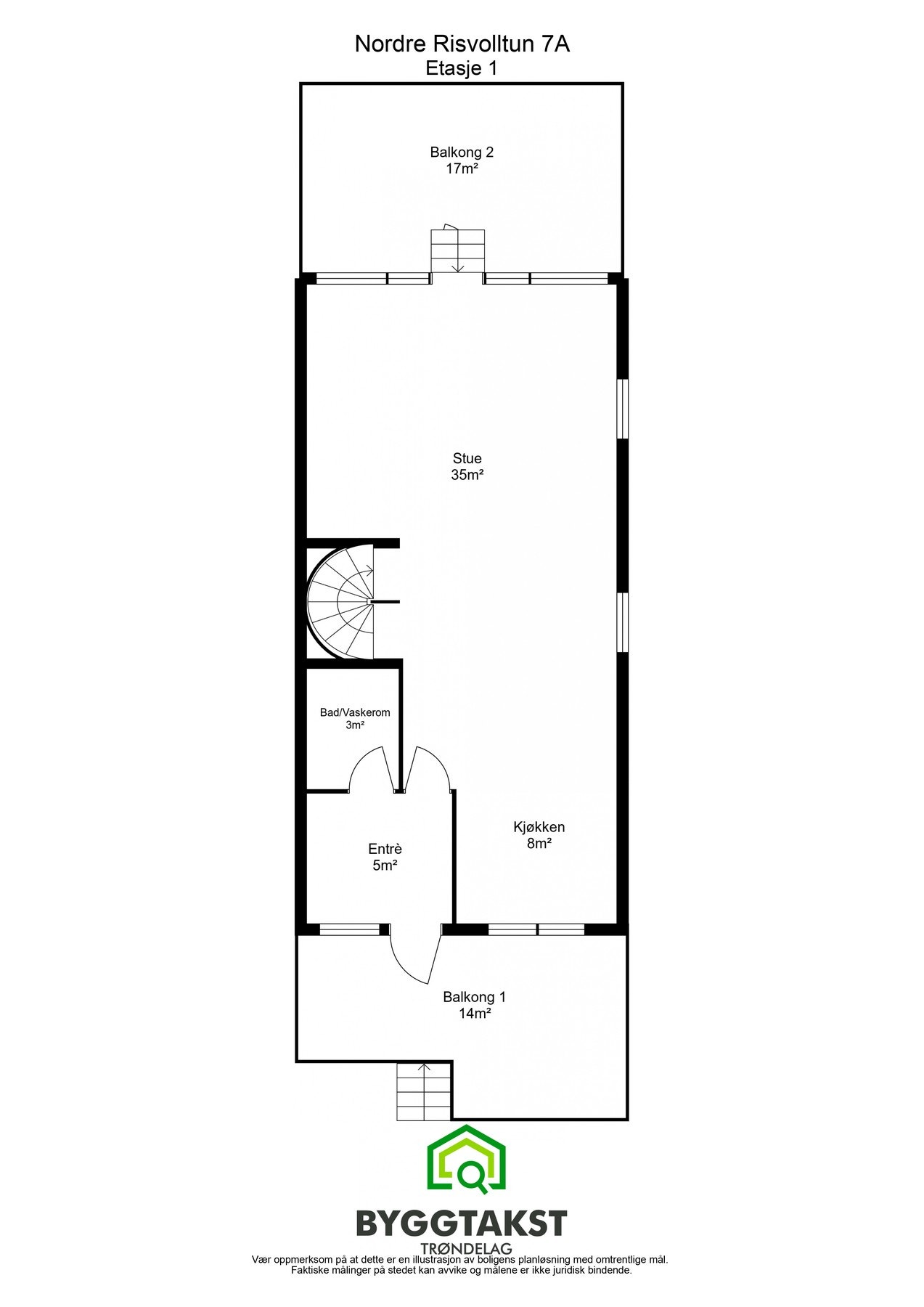 Planskisse 1. etasje. Galleribilde