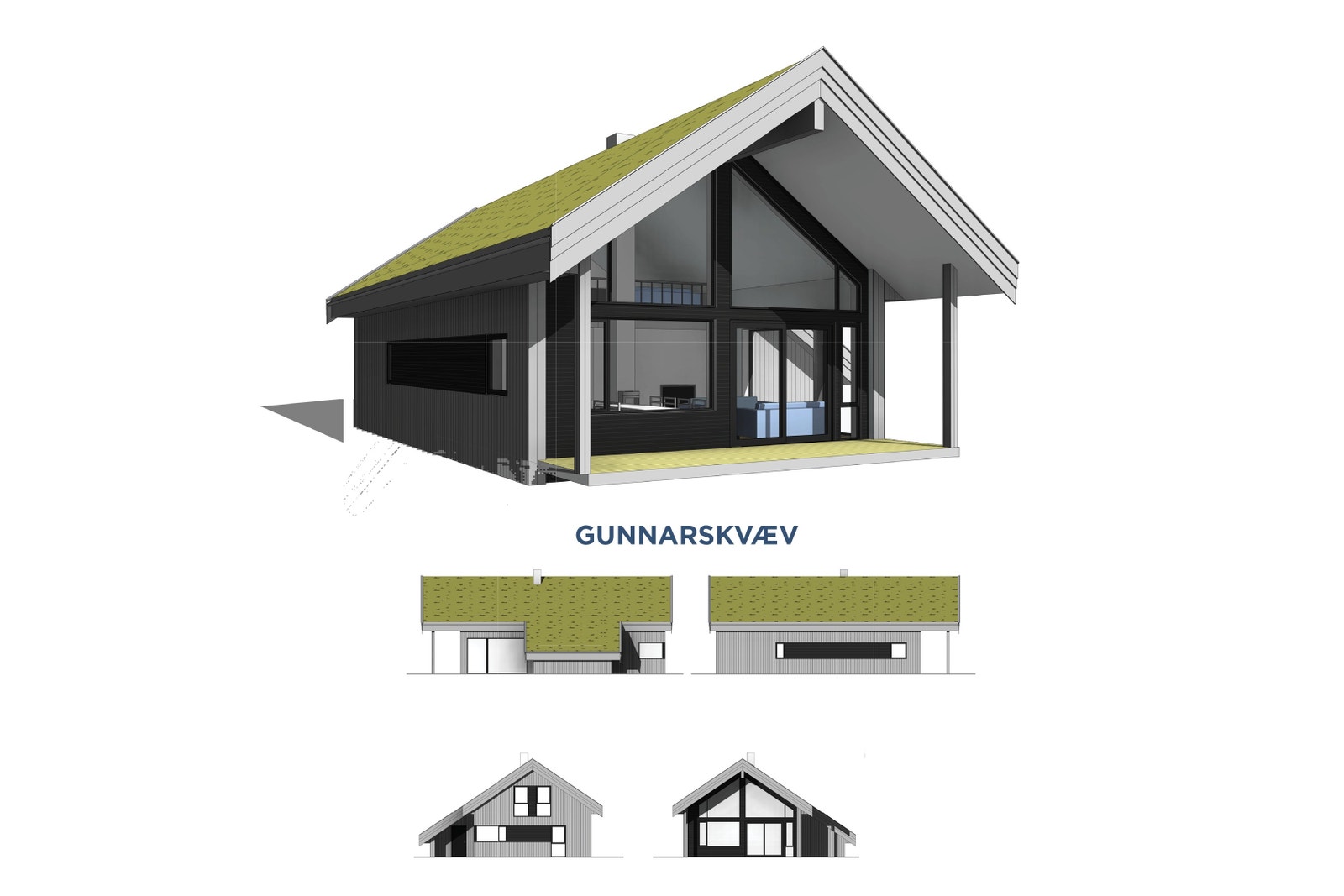 Fasader hyttetypen: Gunnarskvæv Galleribilde