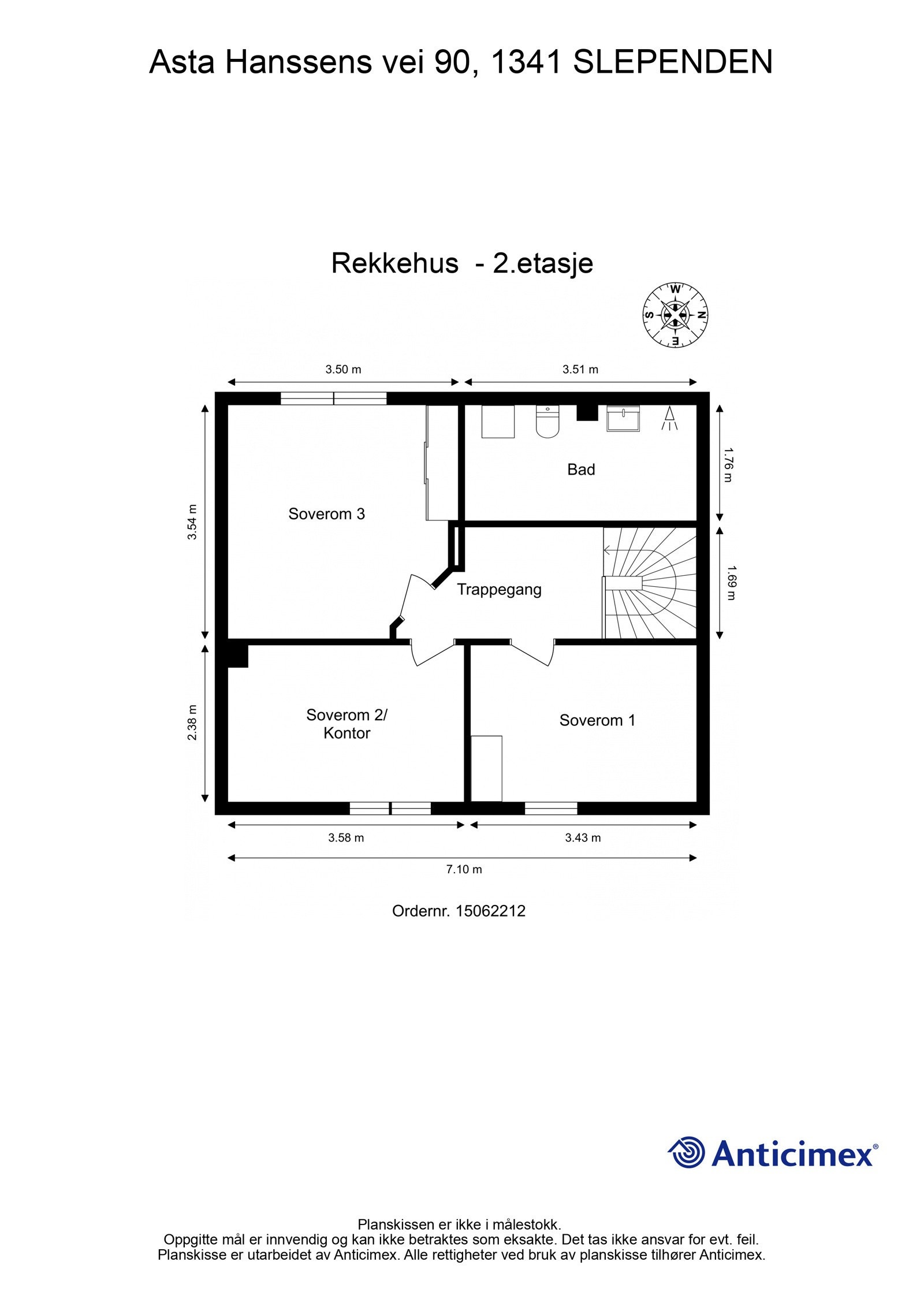 Planskisse 2.etasje Galleribilde