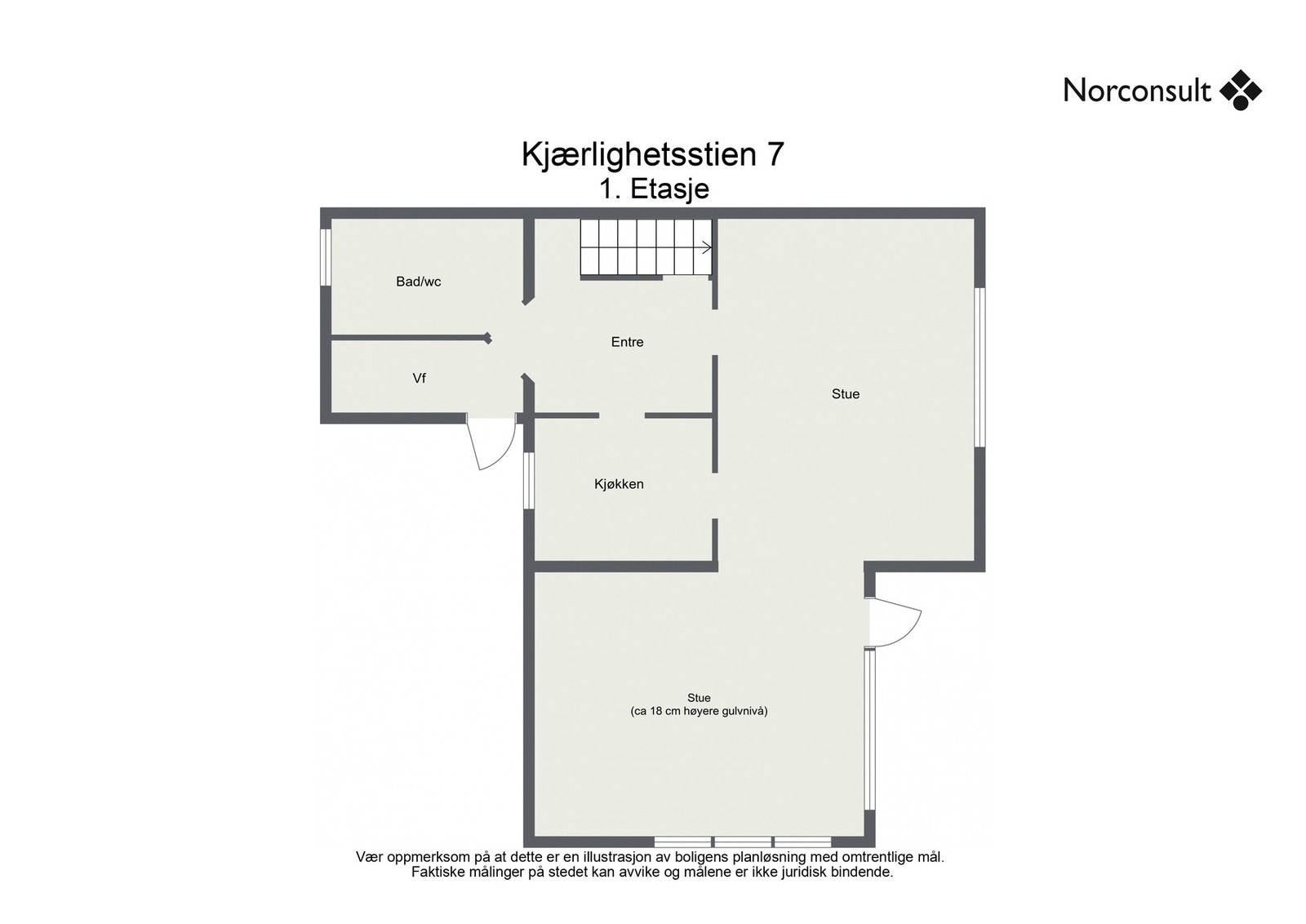 Planskisse - 1.etasje Galleribilde