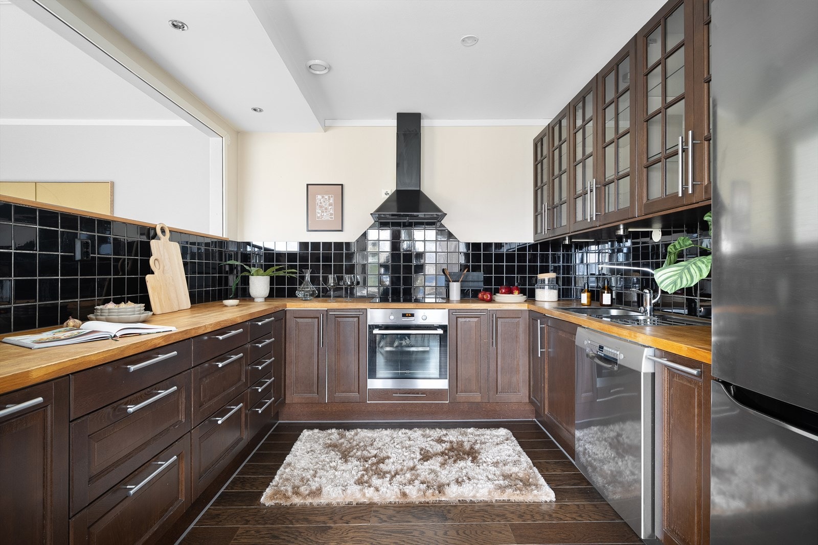 Godt utnyttet kjøkken. Galleribilde