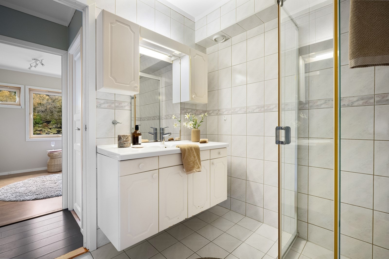 Badet kan utvides mot både vaskerommet og toalettet Galleribilde