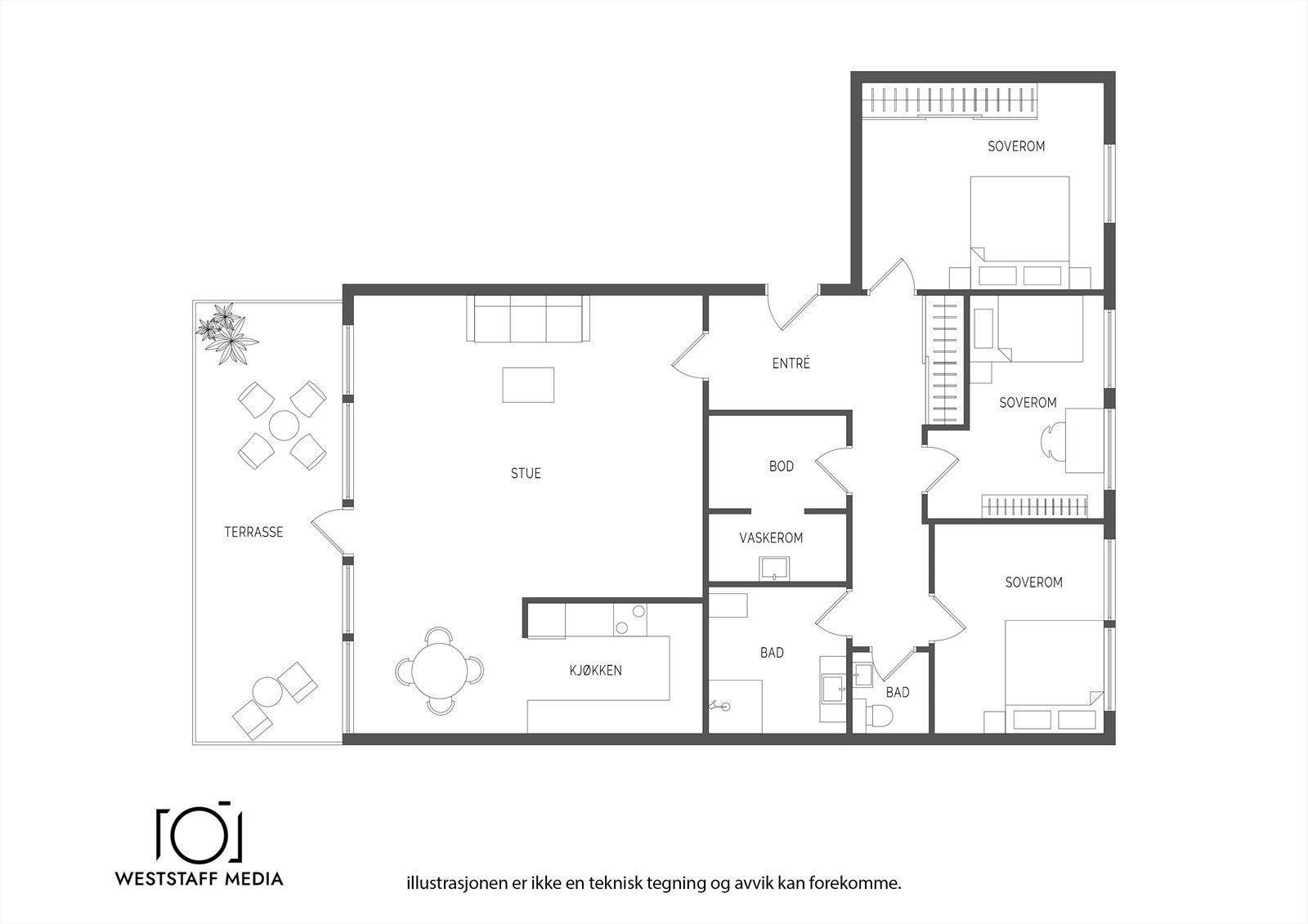 Planskisse Galleribilde