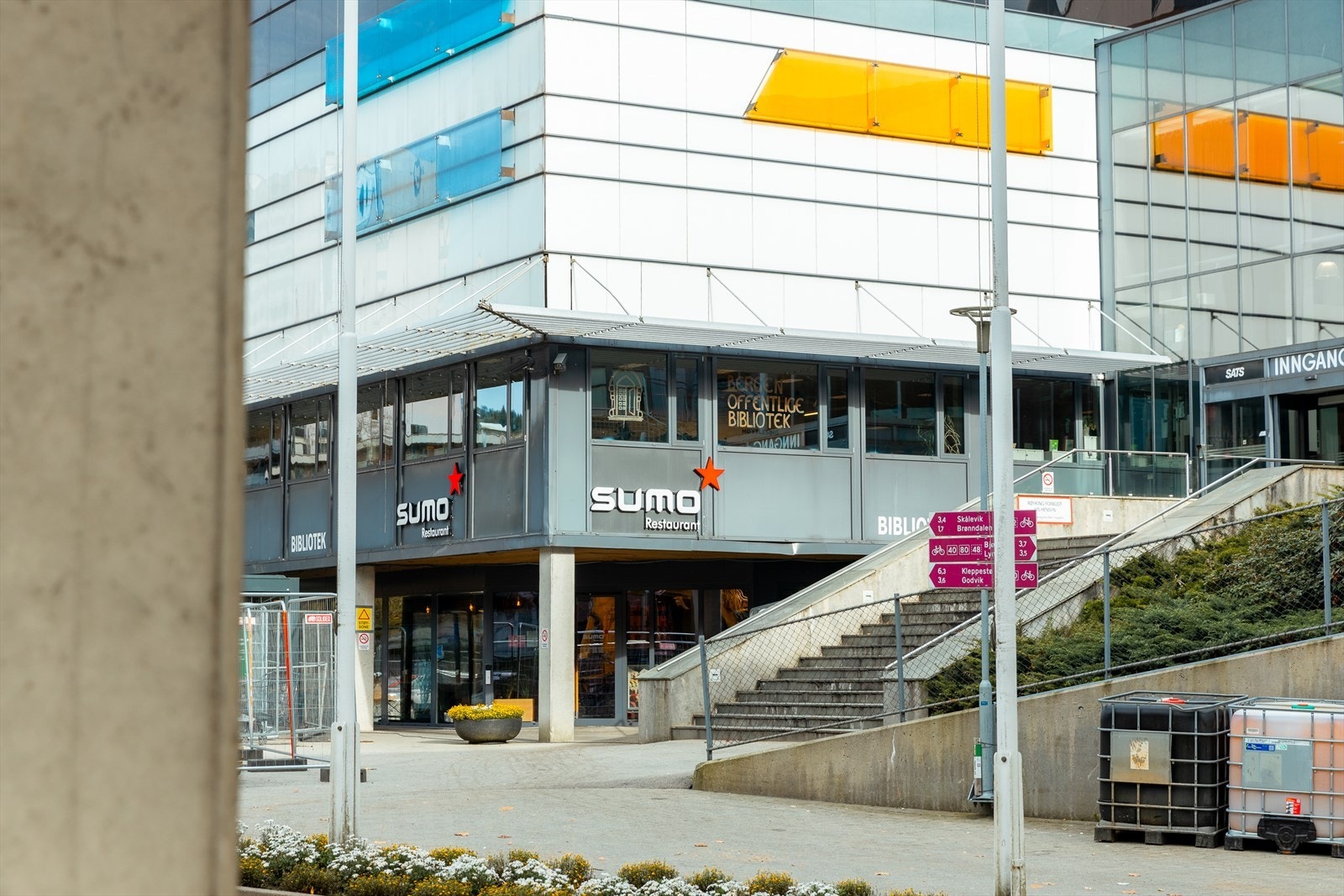 Her finner man de fleste servicetilbud og fasiliteter Galleribilde