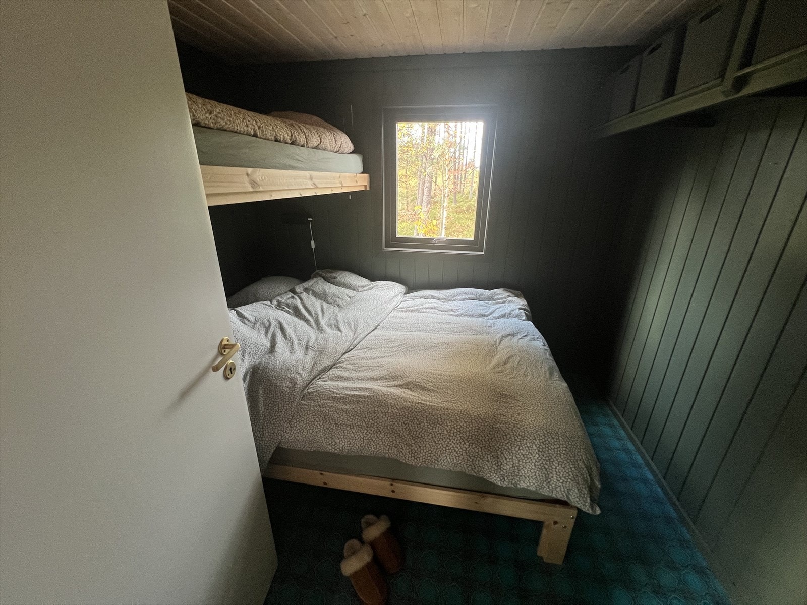 Plassbygde senger gjør at en får utnyttet plassen til det fulle. Galleribilde