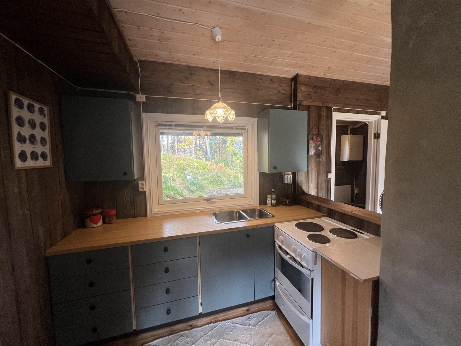 Praktisk kjøkken med det meste man skulle ha behov for. Godt med skap- og benkeplass. Galleribilde