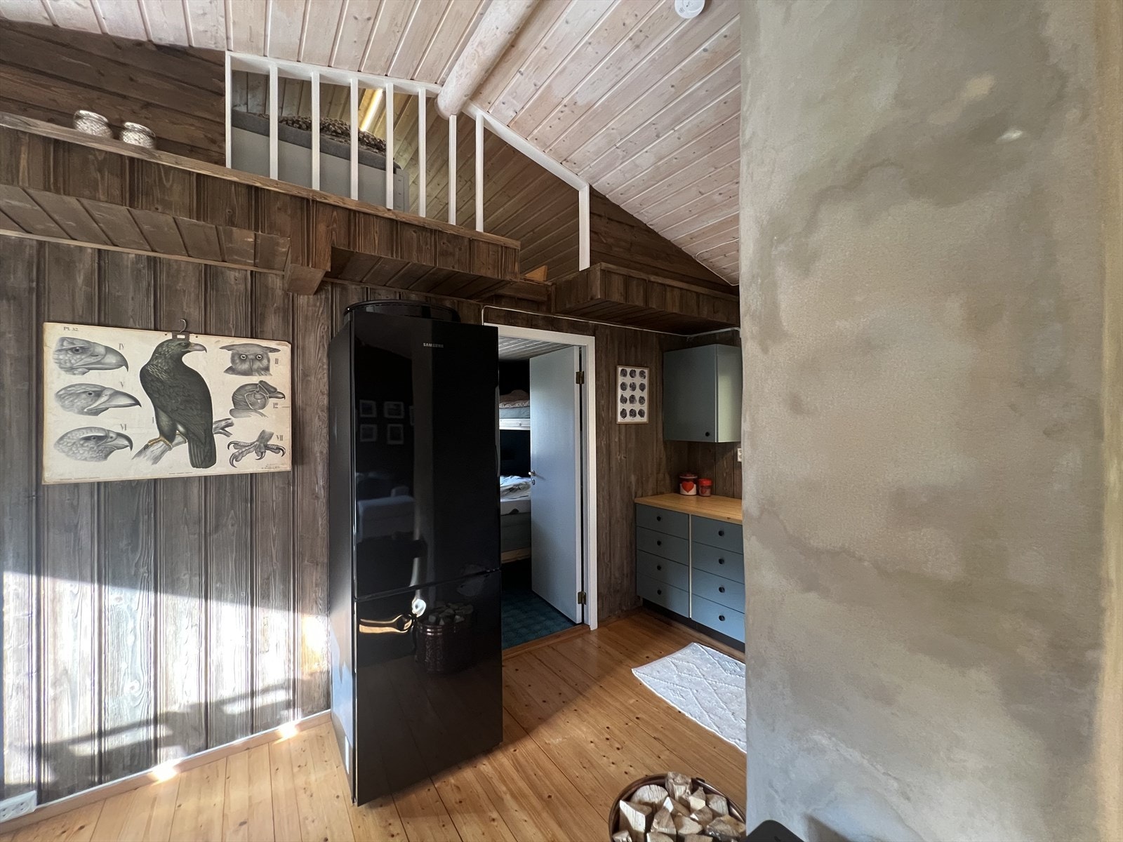 Det er enkelt adkomst med stige til hemsen. Galleribilde