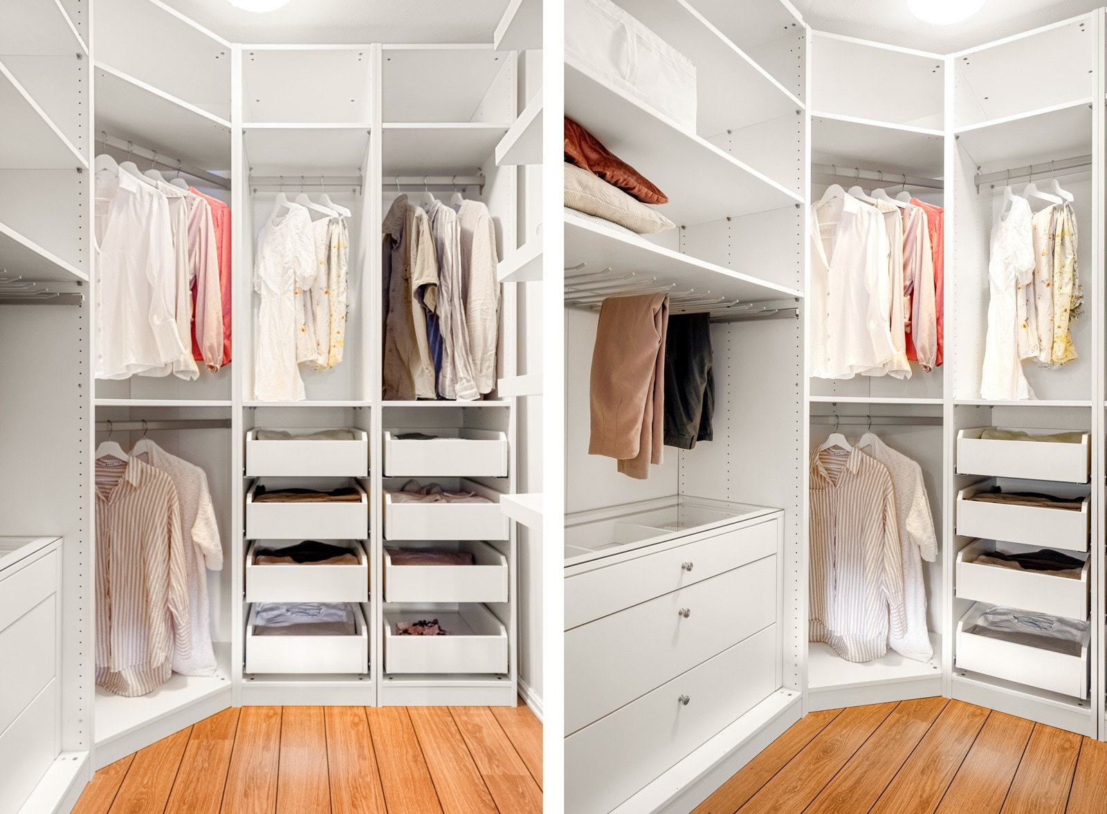 Walkin garderoben er godt innredet Galleribilde