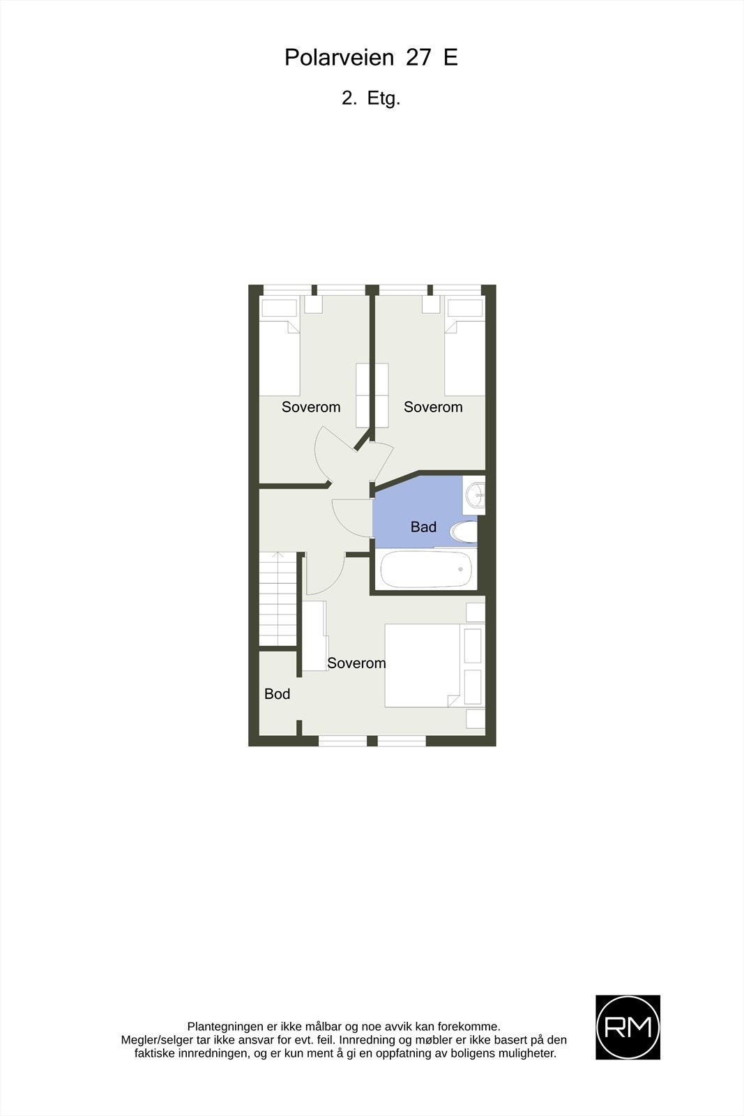 Plantegning andre etasje Galleribilde