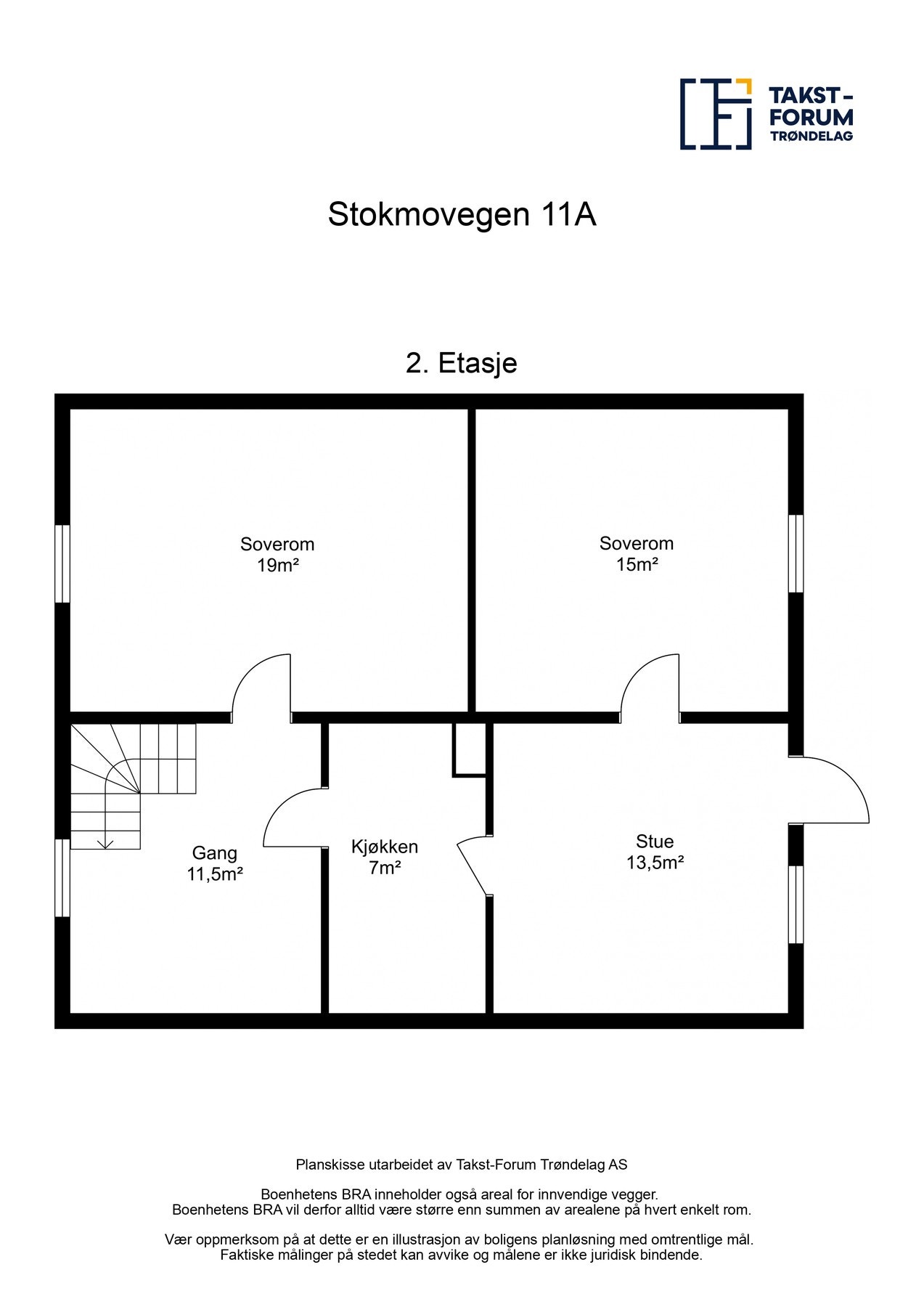 Plantegning 2.etasje. Galleribilde