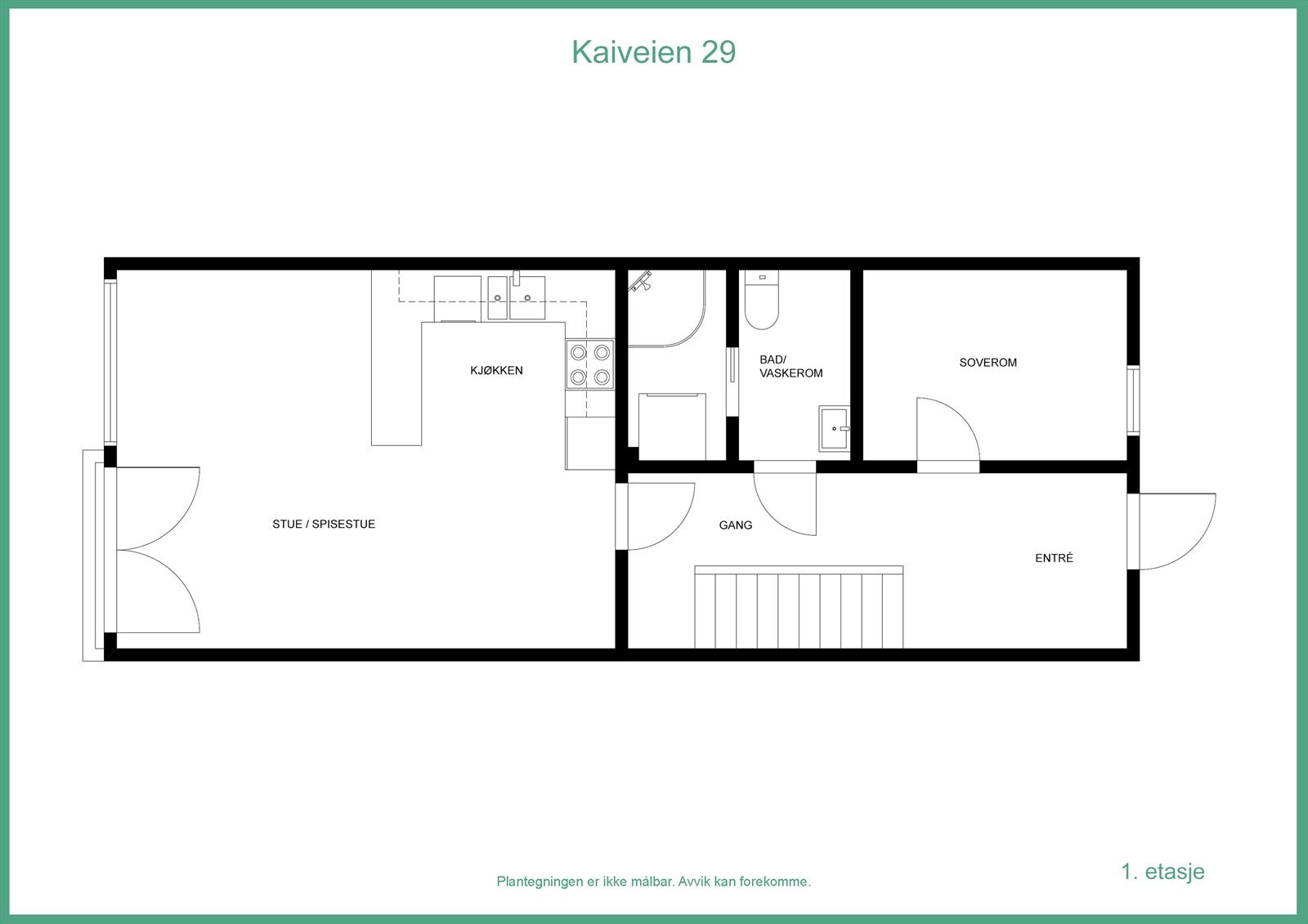 Plantegning 1 etasje Galleribilde