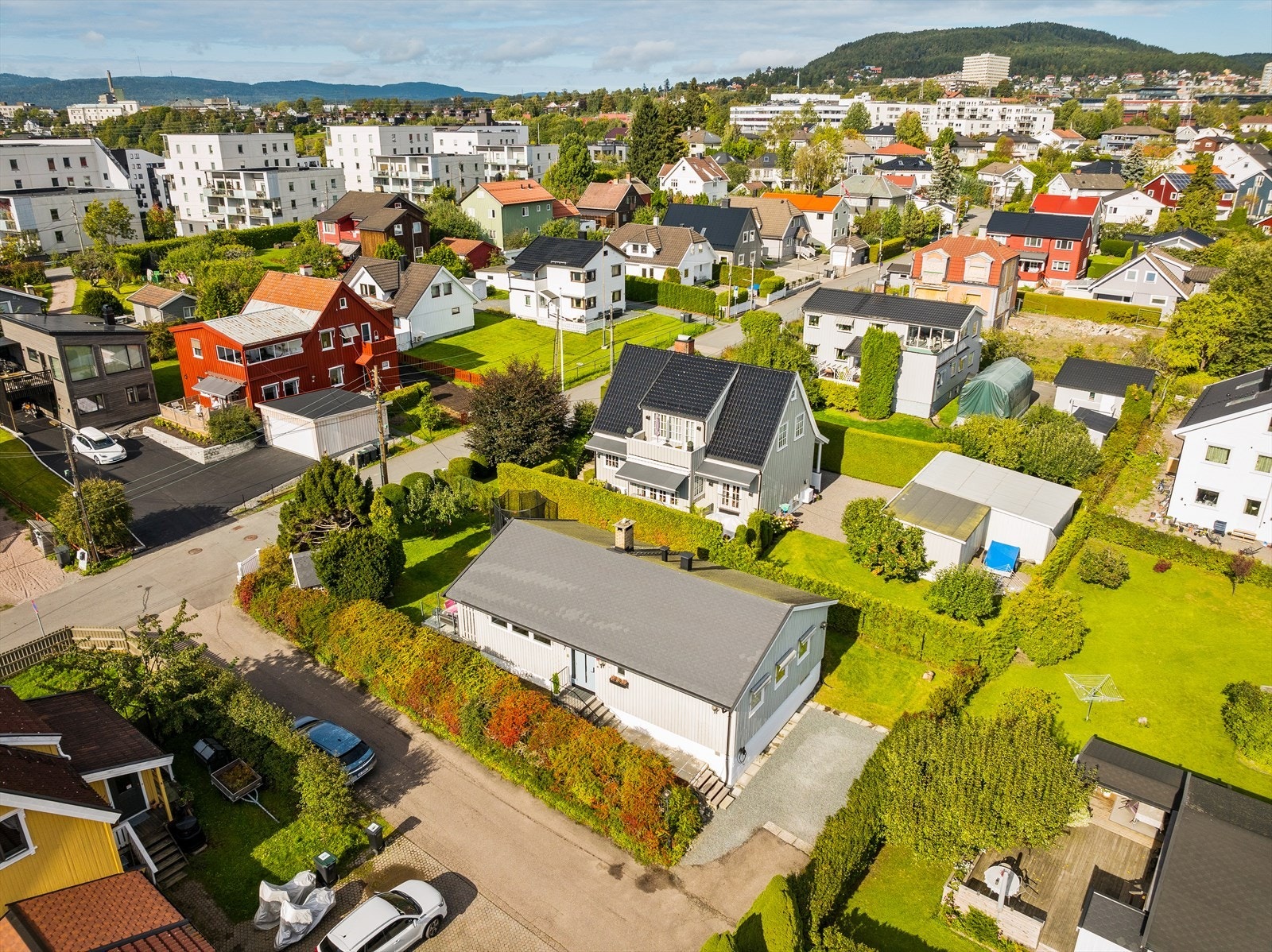 Det er kort vei til marka, offentlig kommunikasjon og servicetilbud Galleribilde