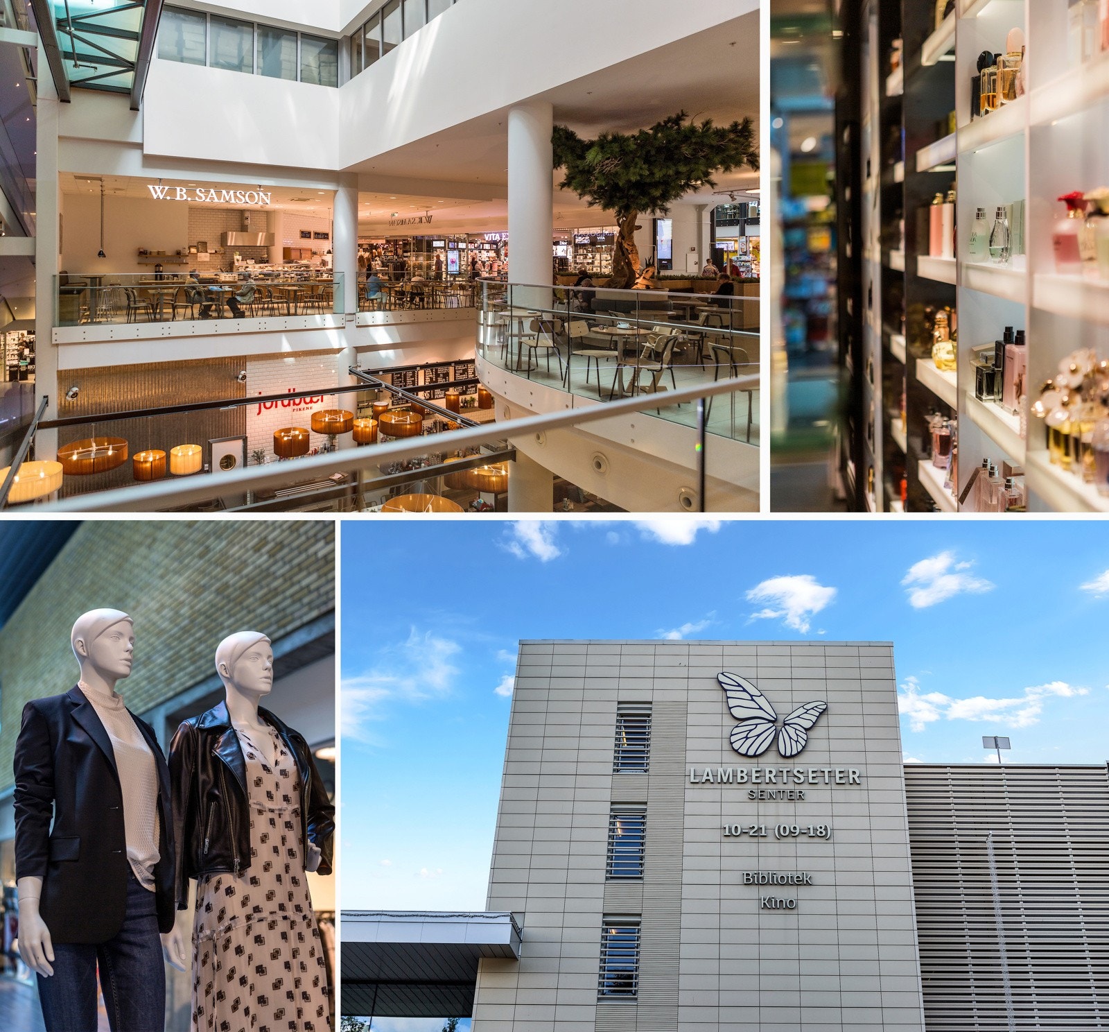 Lambertseter Senter med over 80 butikker og serveringssteder kun 10-12 minutters gange unna Galleribilde