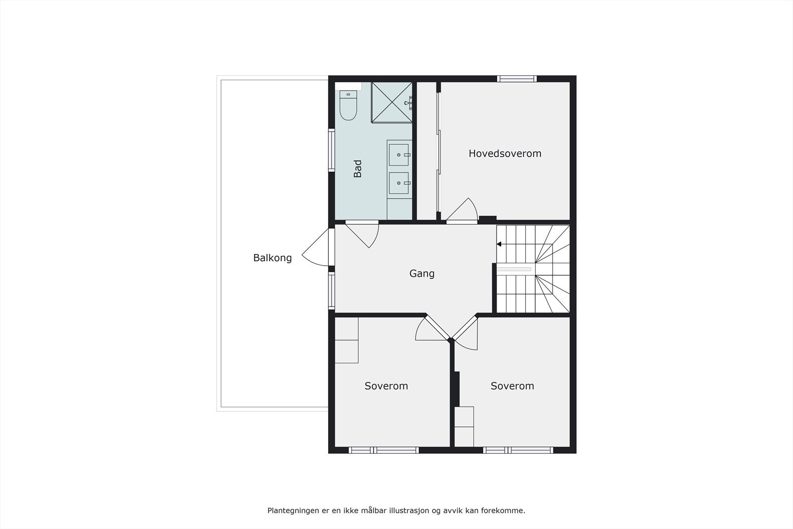 Plantegning 3. etg. Galleribilde