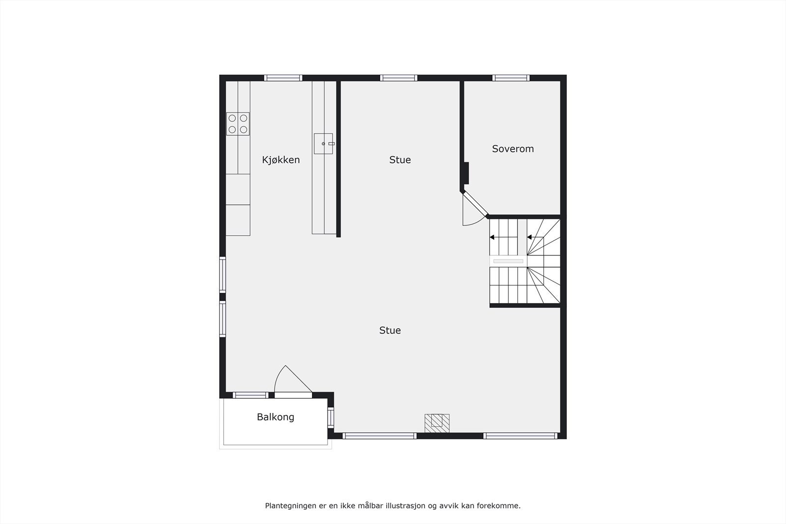 Plantegning 2. etg Galleribilde