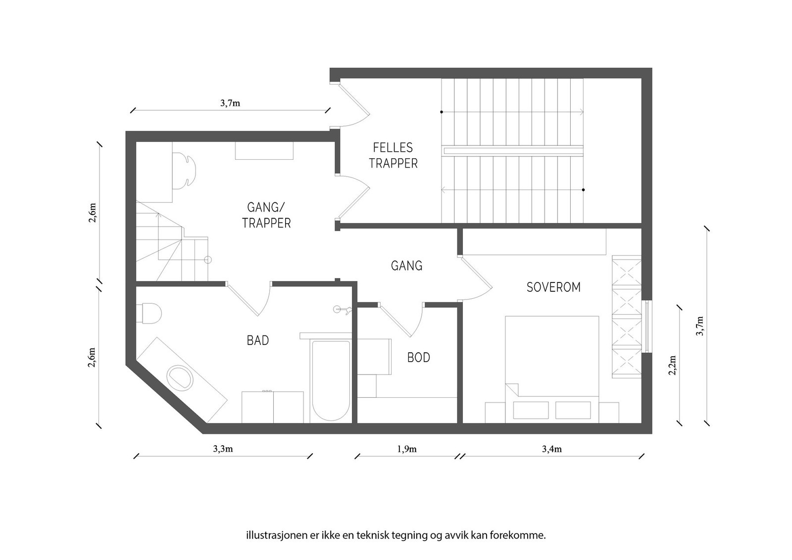 Plantegning - underetasje. Galleribilde