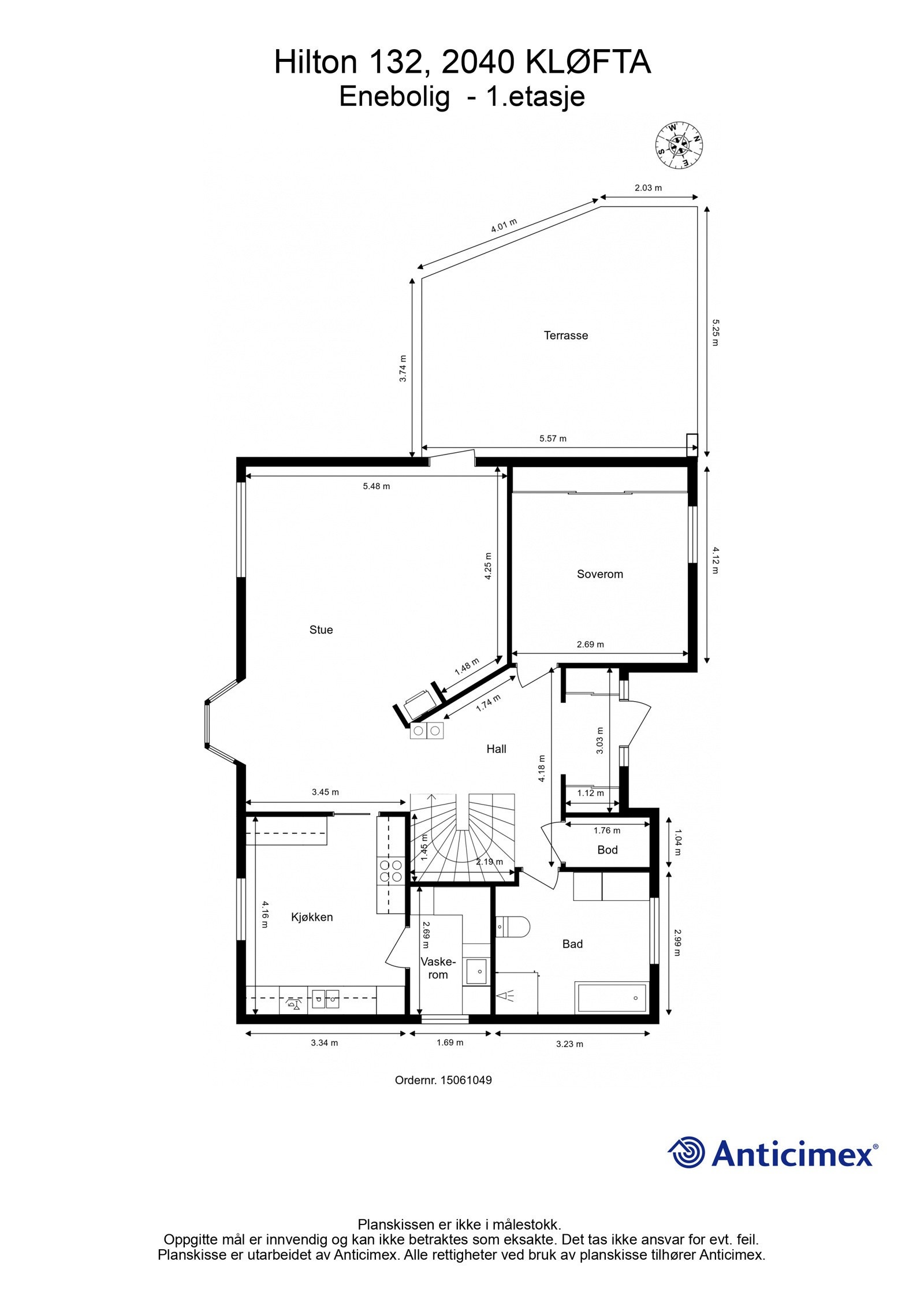 Plantegning 2. etasje Galleribilde