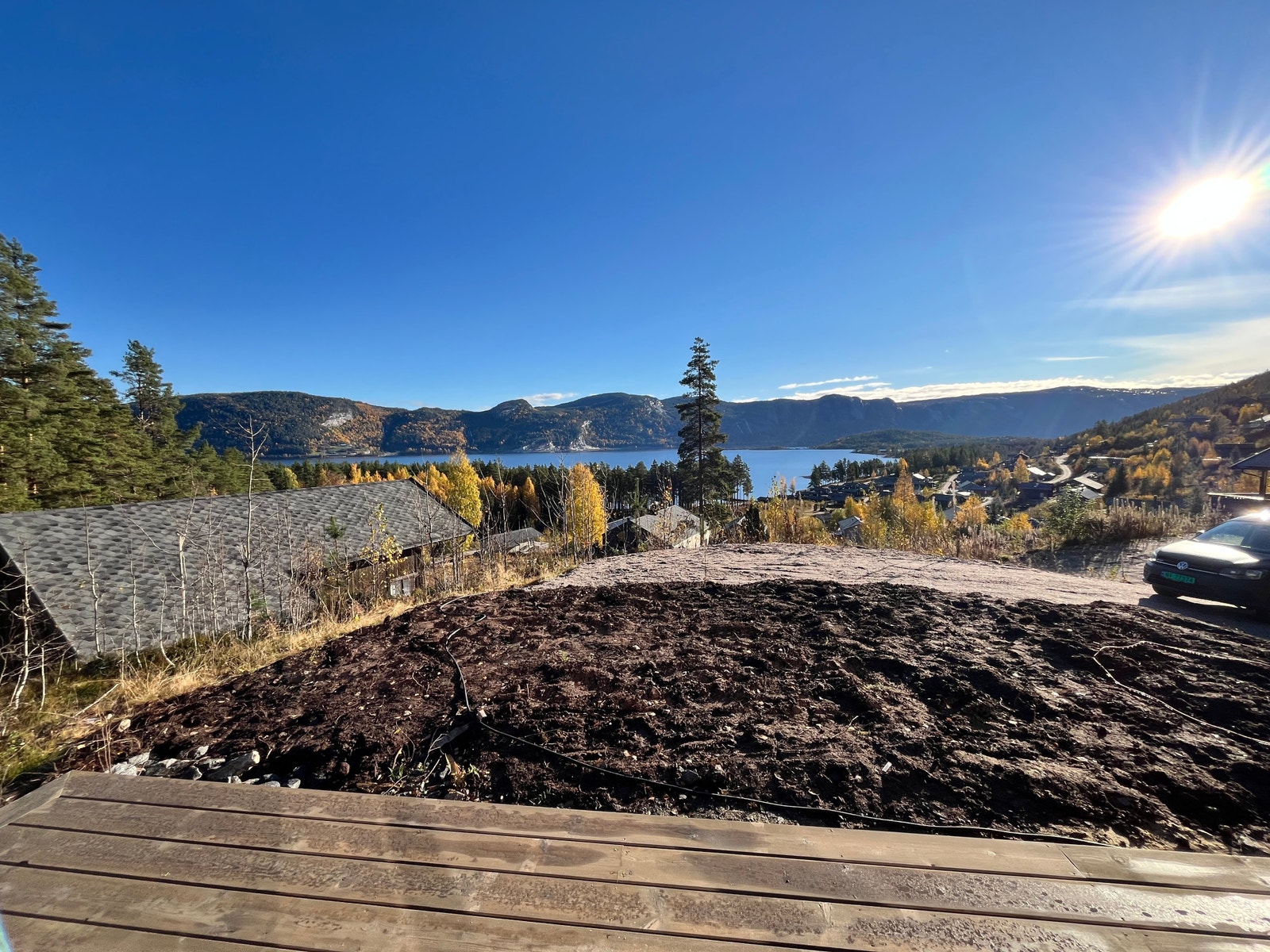 Utsikt fra terrassen - må sees! Galleribilde