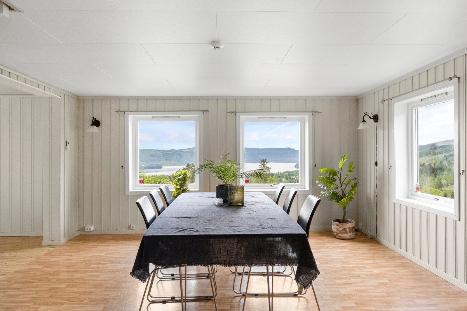 Store vindusflater gir godt med lys inn! Galleribilde