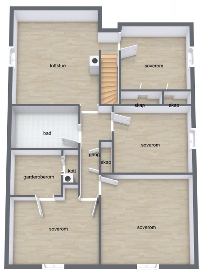 Planteging 2.etg. Galleribilde
