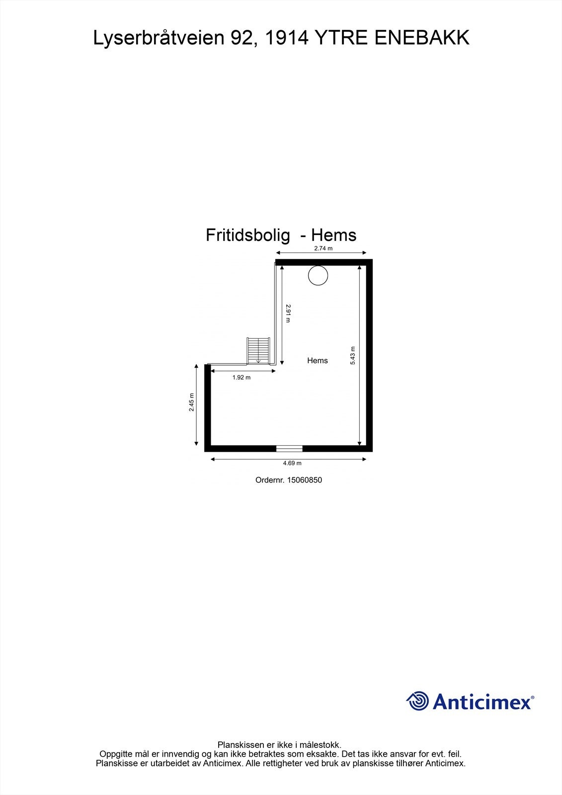 Plantegning - hems Galleribilde