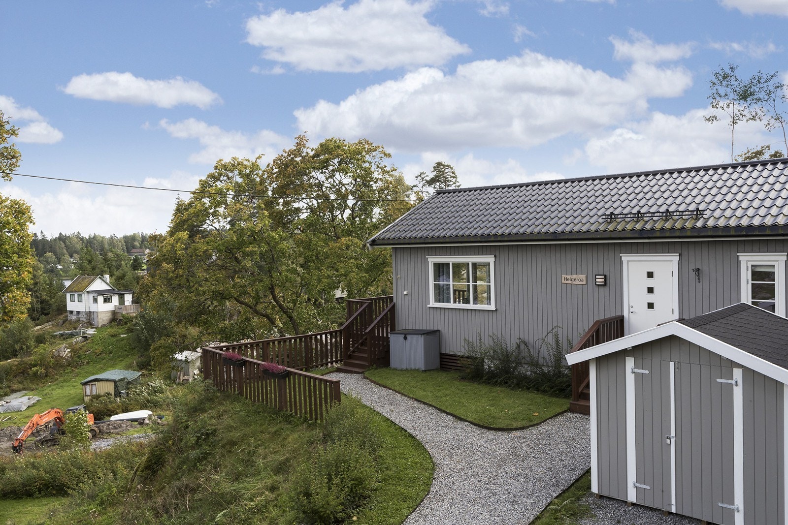 Fritidsboligen har også en utvendig bod på ca. 5 kvm. Galleribilde