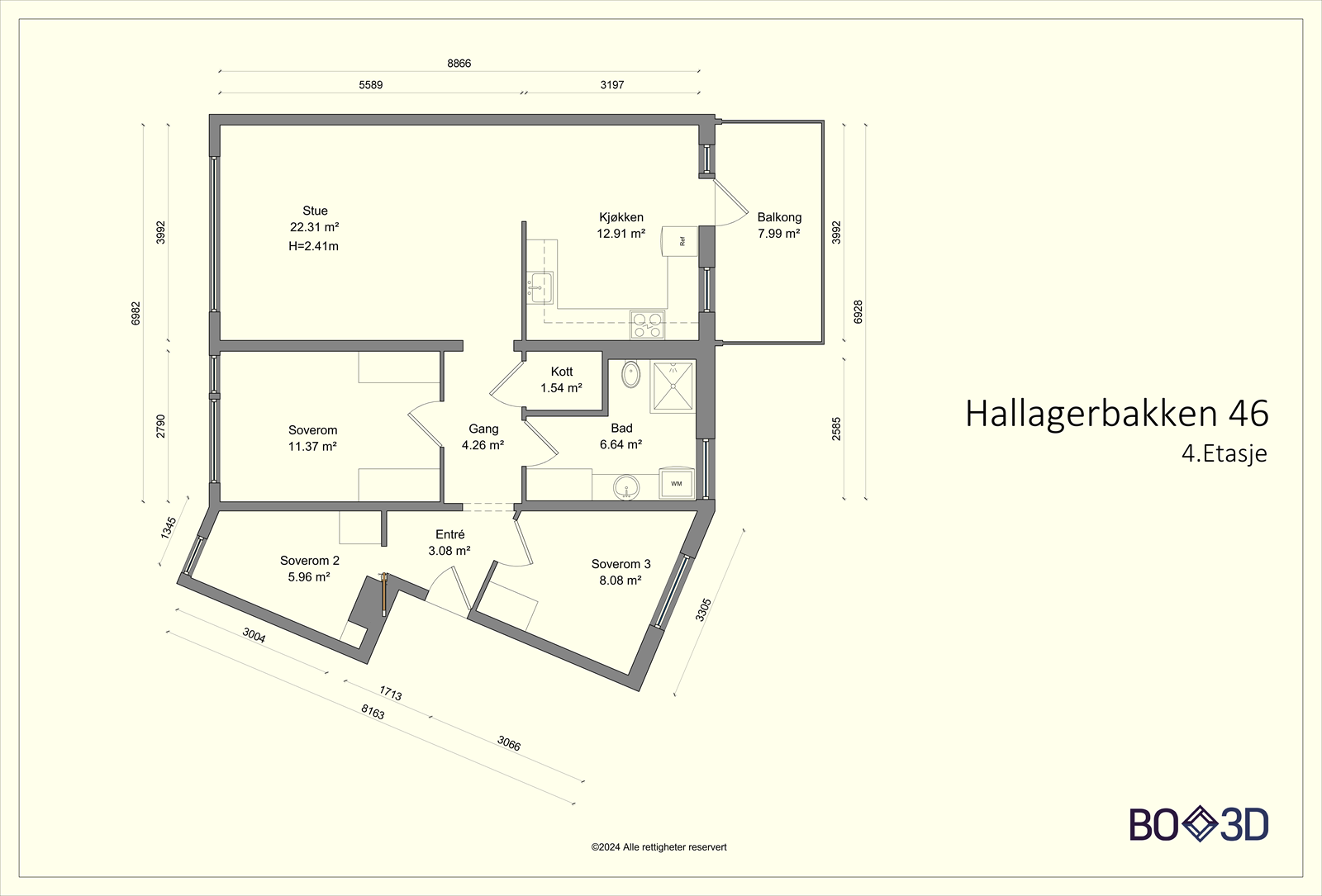 Plantegning Galleribilde