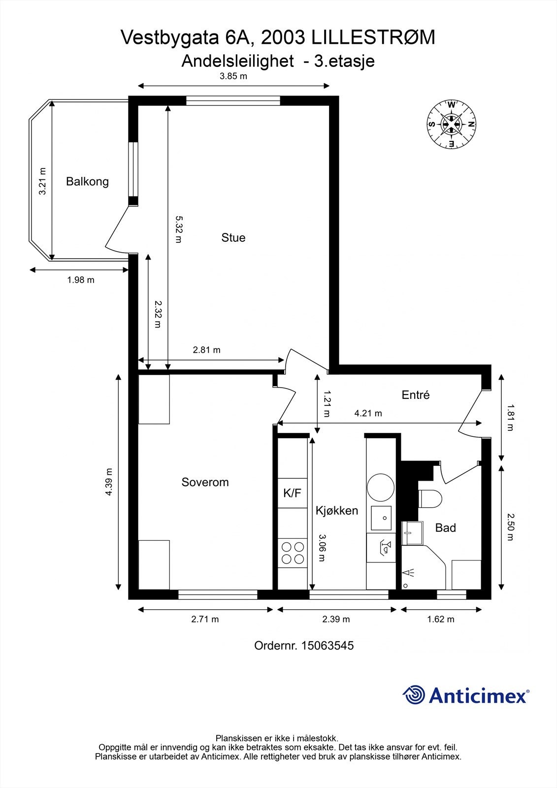 Plantegning - 3.etasje Galleribilde
