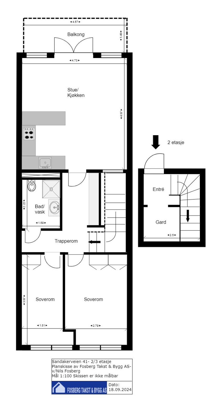 Gjennomgåenmde 3-roms leilighet over 2 plan. I tillegg følger bod i garasjen på 6,2 kvm, og mulighet for kjøp av garasjeplass. Galleribilde