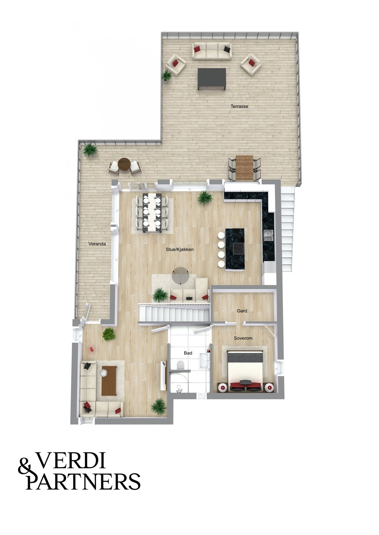 2.etg. Plantegning kan avvike fra de faktiske forhold. Galleribilde