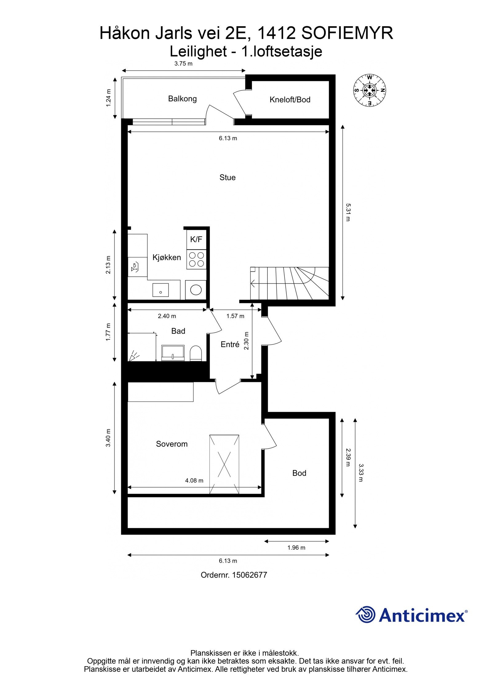Plantegning 1.loftsetasje Galleribilde