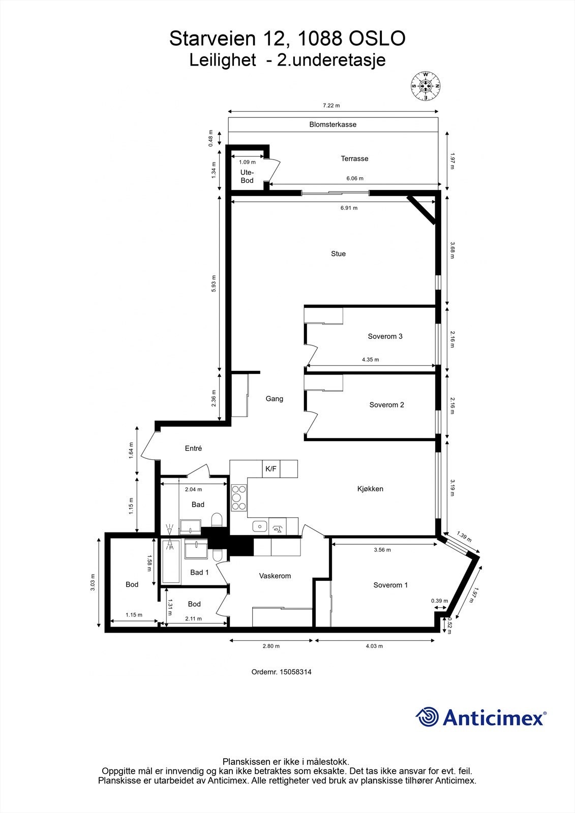 Plantegning Galleribilde