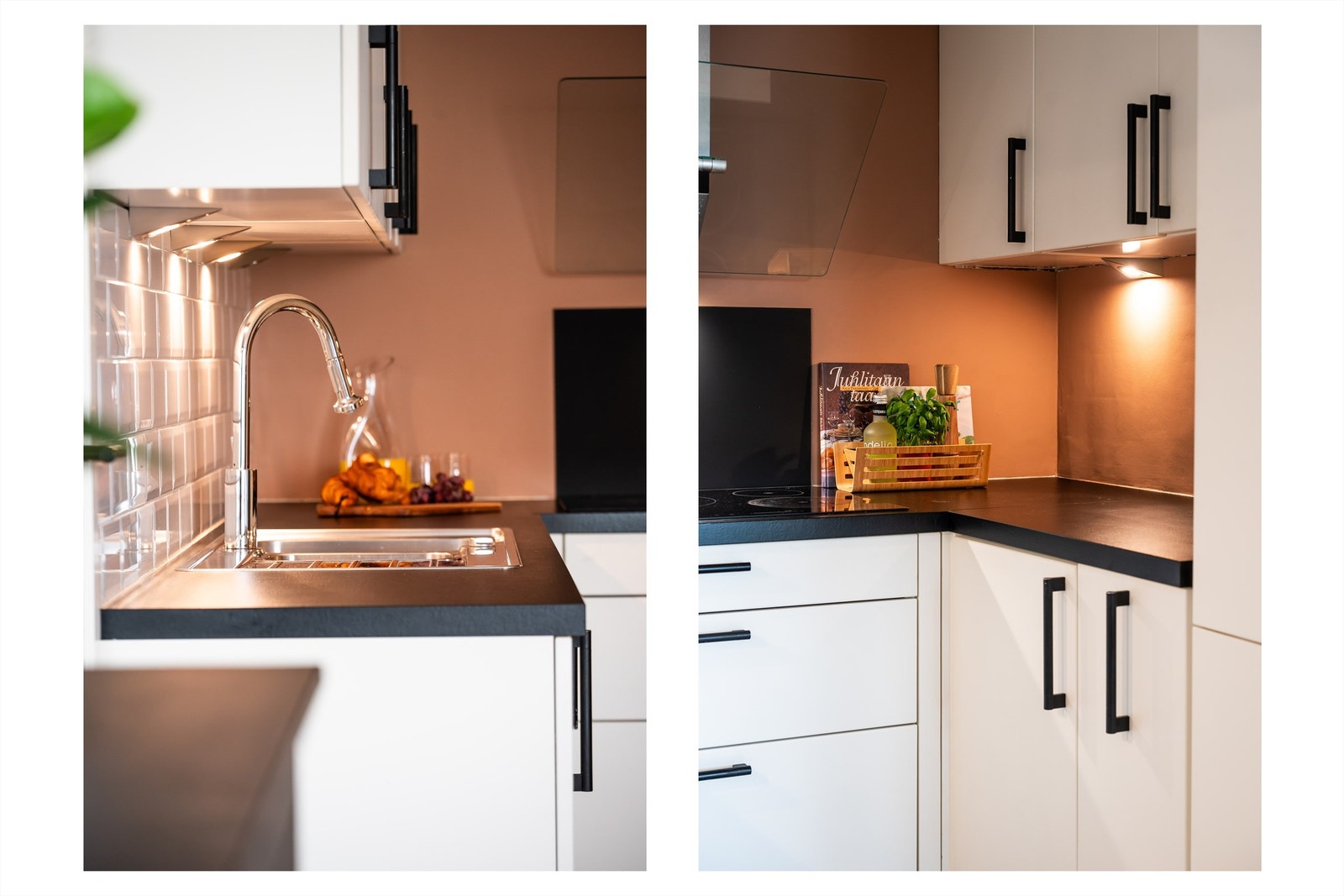 Hvitevarene er sømløst integrert i innredningen. Galleribilde