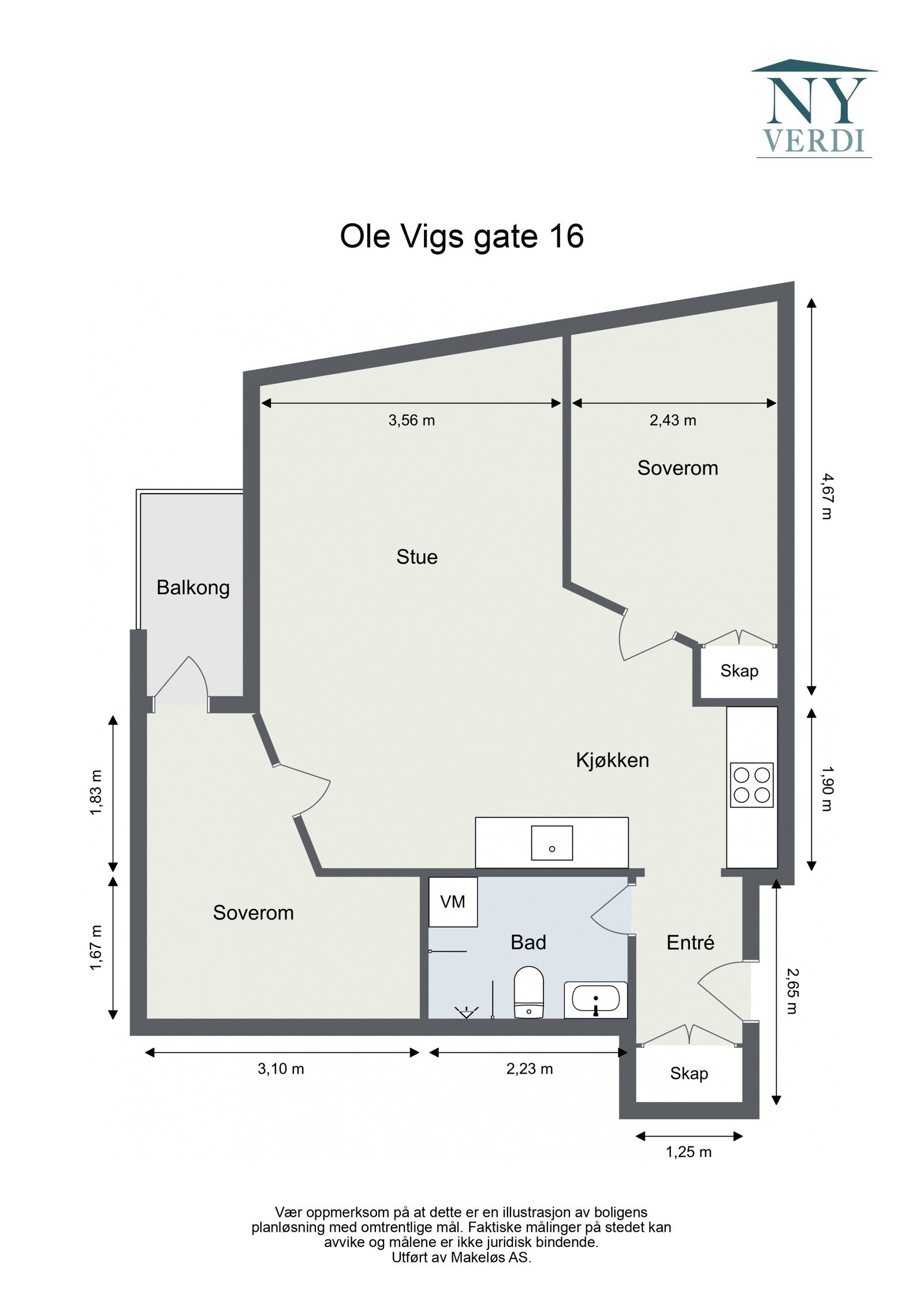 Plantegning Galleribilde