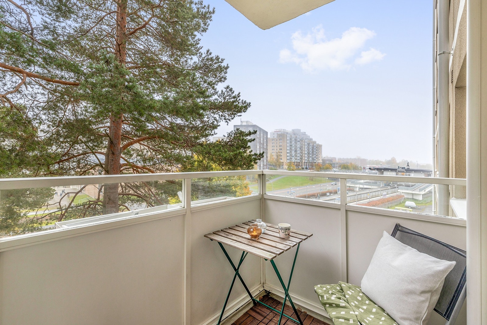 Utsyn fra balkongen Galleribilde