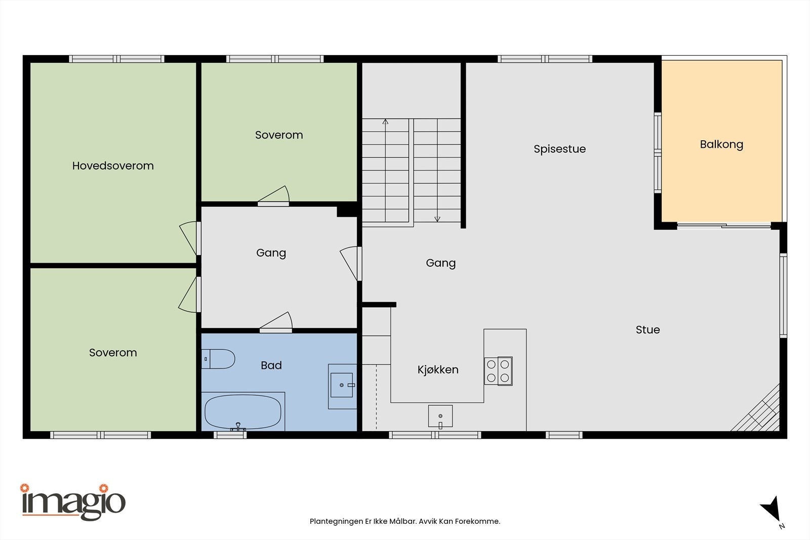 Plantegning 2.etasje Galleribilde