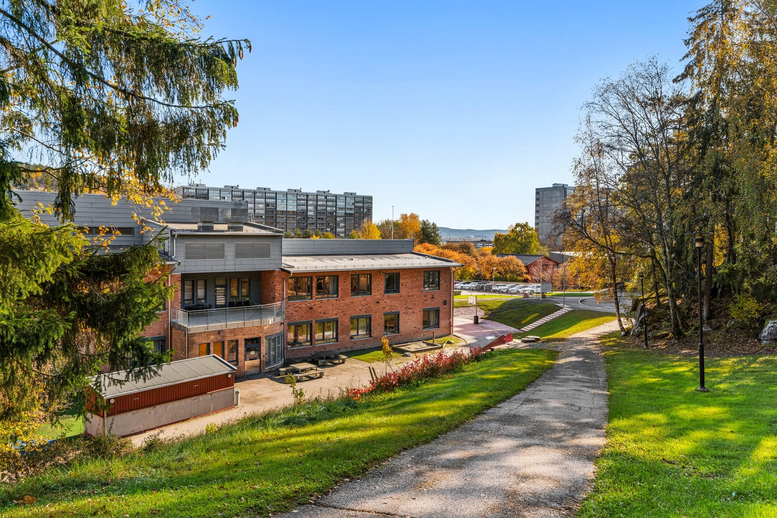 Trygg og kort gangvei til Ammerud skole Galleribilde