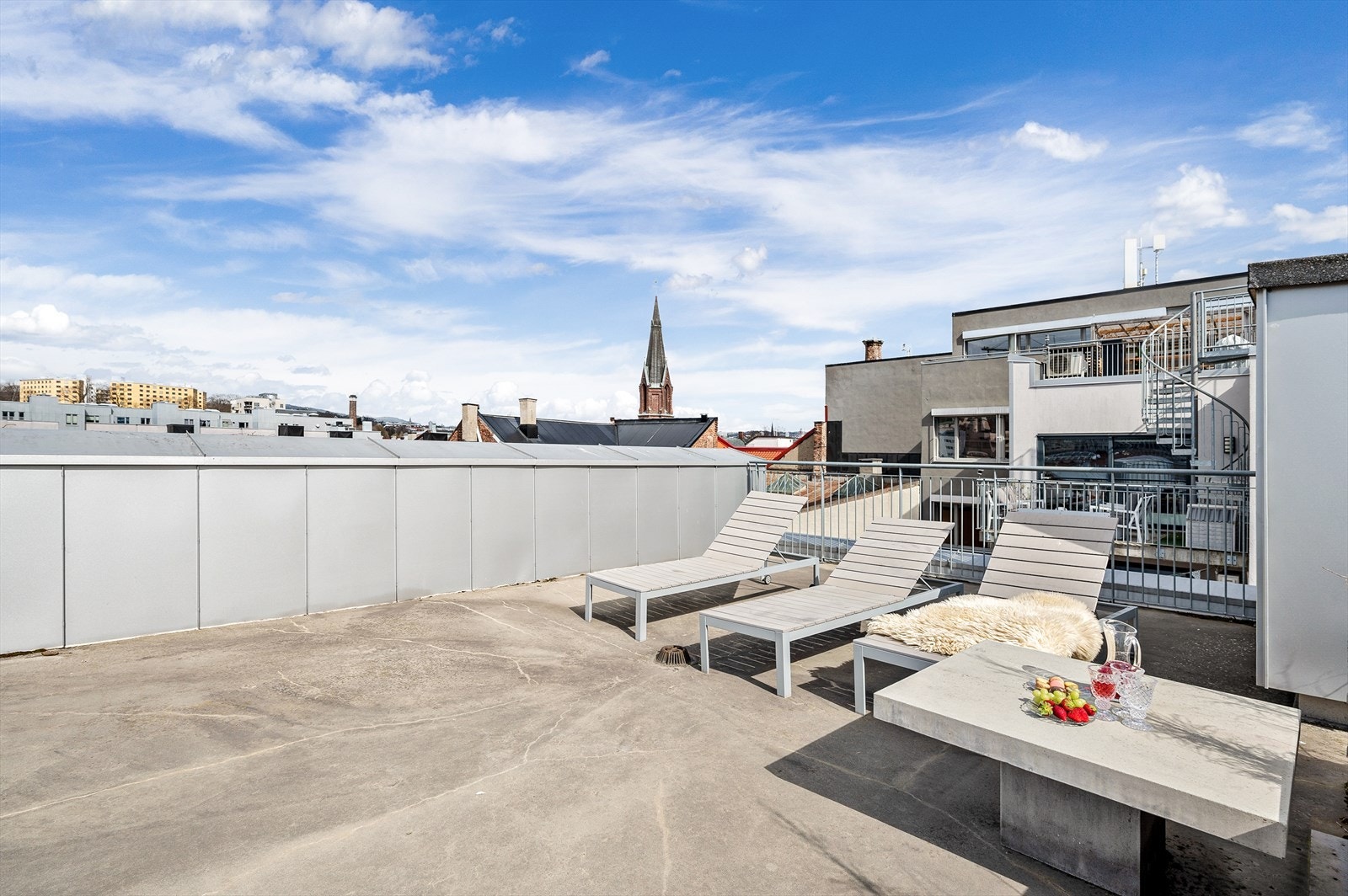 Felles takterrasse. Galleribilde
