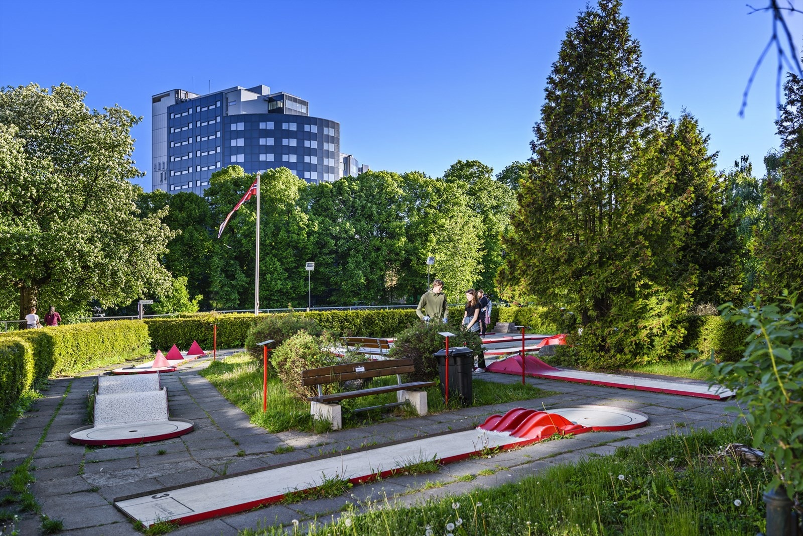 Minigolf på Grunerløkka. Galleribilde