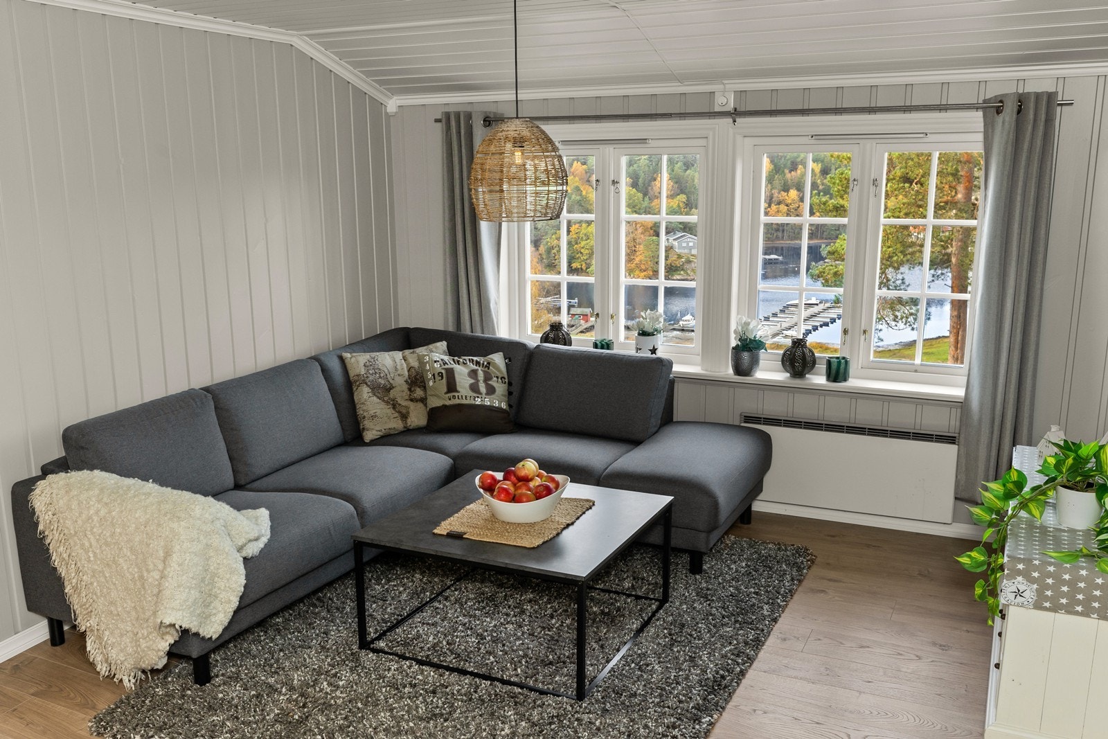 Stue med utsikt Galleribilde